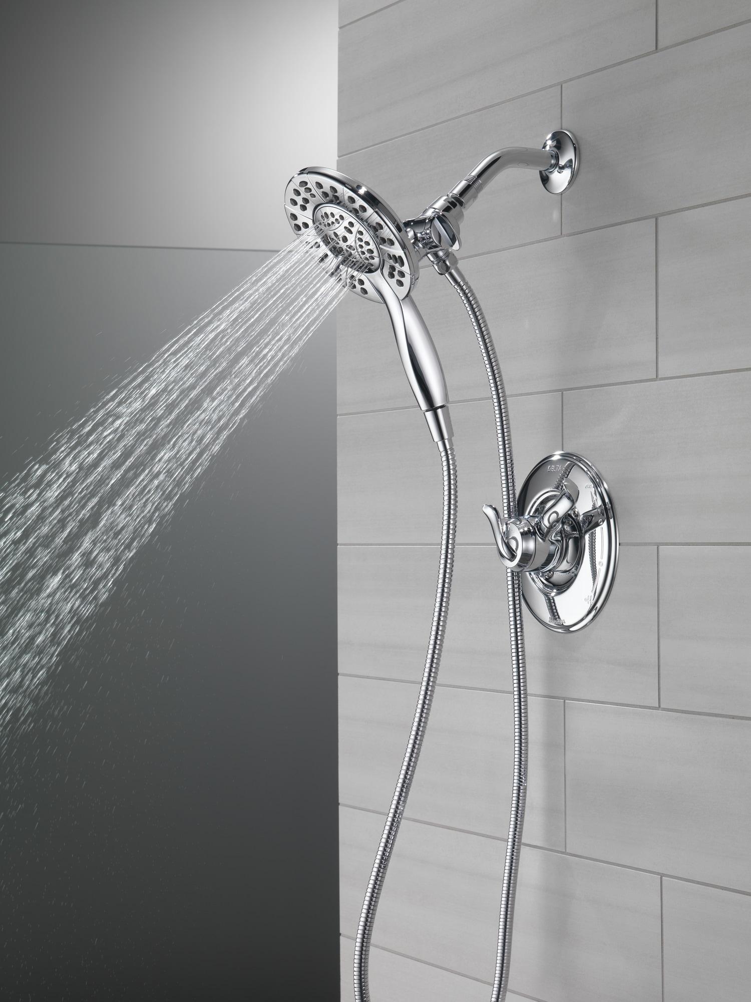 In2ition 2-in-1 Dual Hand Held Shower Head, 3-Spray Detachable Round Shower Head 1.75 GPM