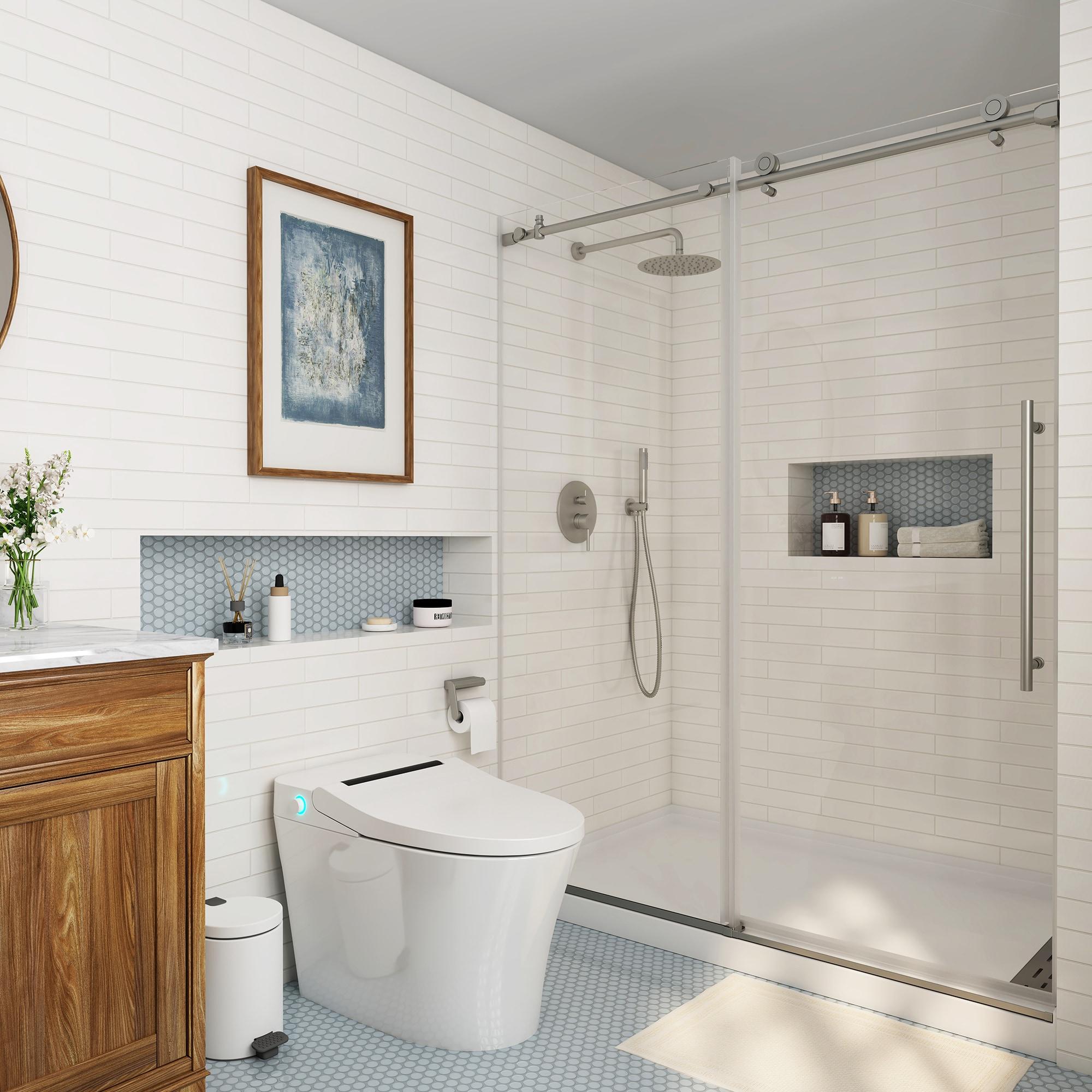 Pressure-Balanced Complete Shower System with 10-Inch Rain Shower Head, Handheld, Rough-in Valve