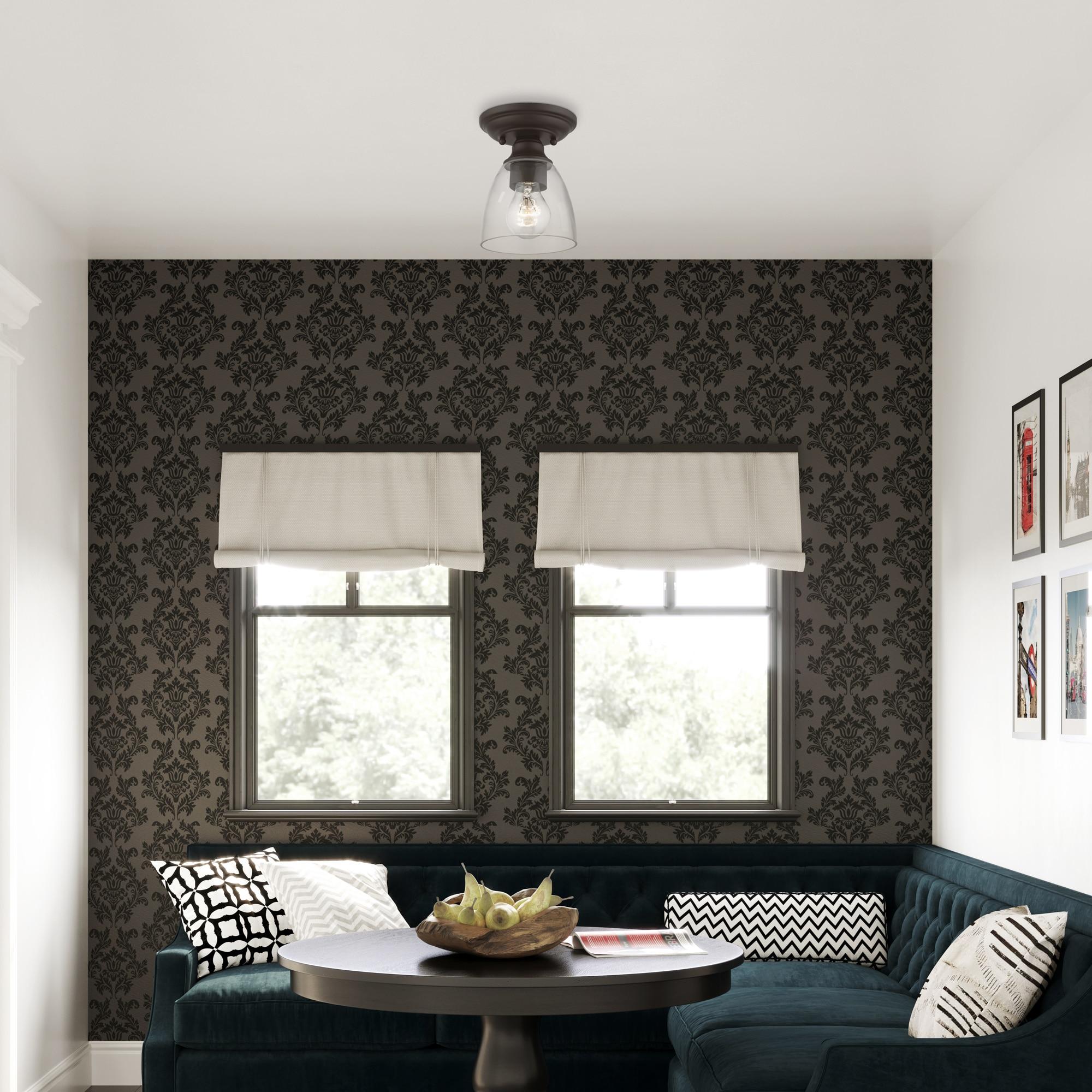 Livex Lighting Montgomery 1 - Light Flush Mount in  Bronze