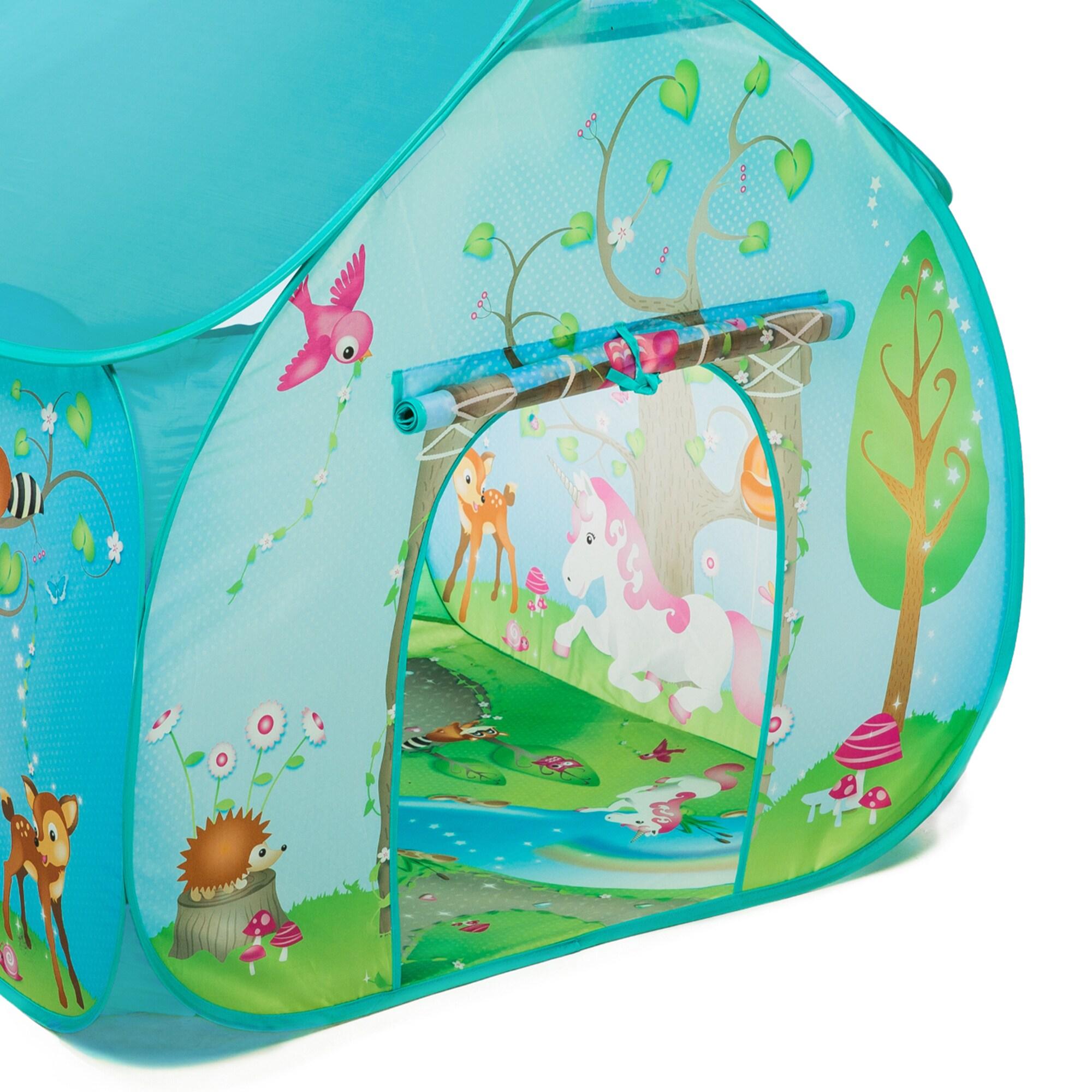 Fun2Give 35.5'' W x 35.5'' D Indoor / Outdoor Polyester Pop-Up Play Tent
