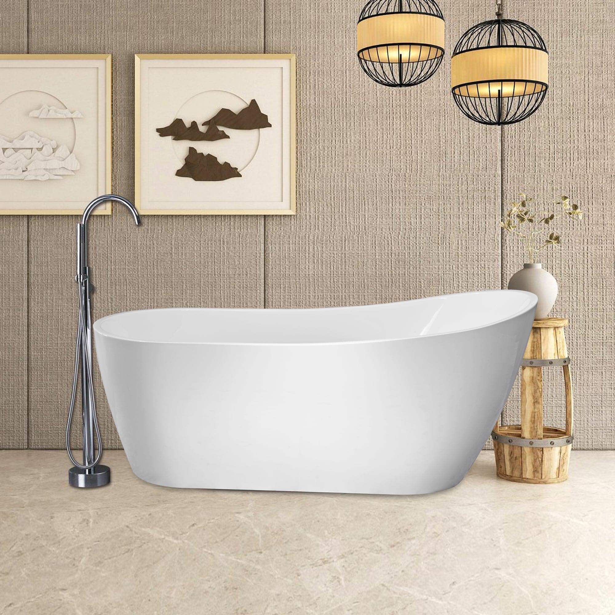 Amara Acrylic Freestanding Soaking Bathtub