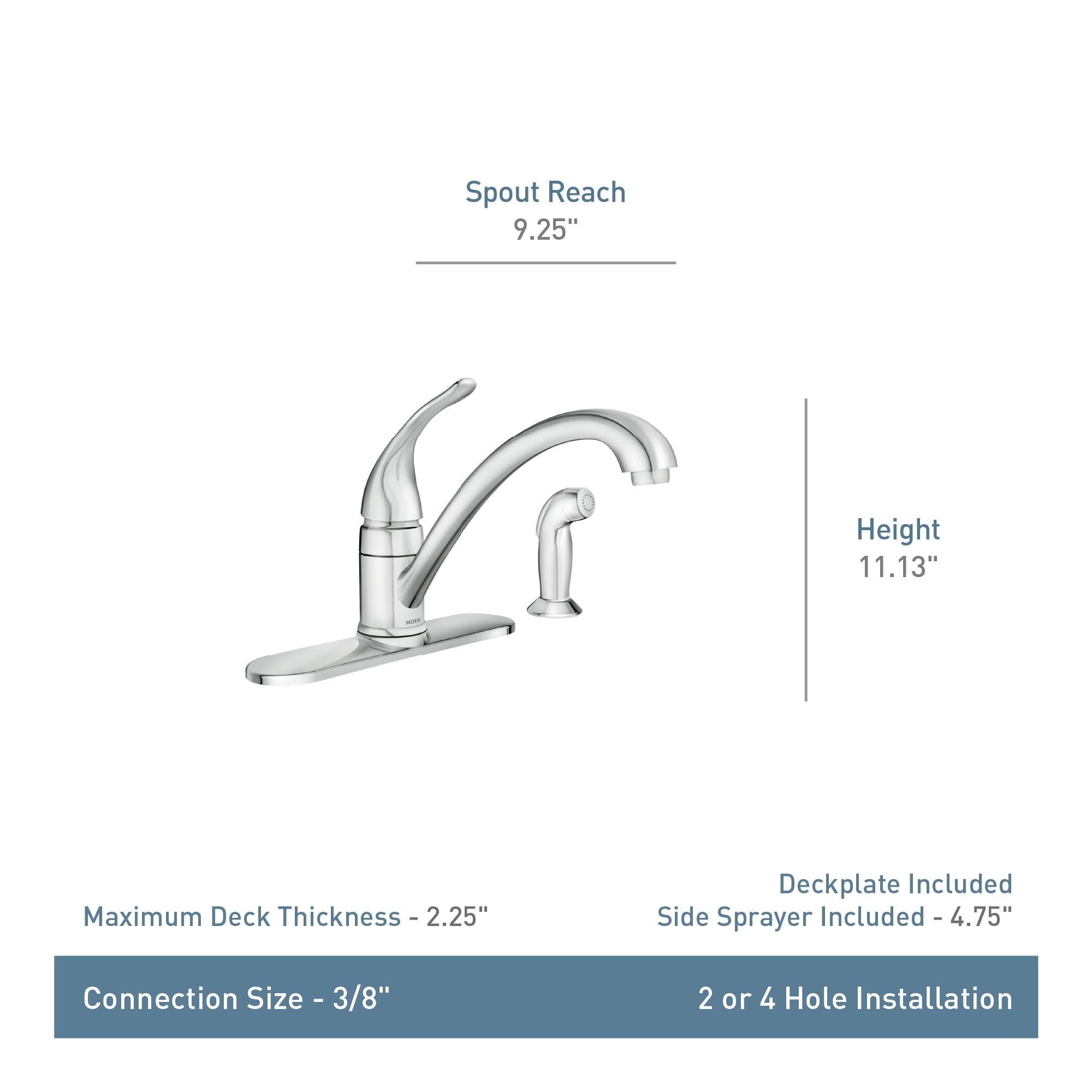 Wetherly Single Handle Kitchen Faucet with Side Spray