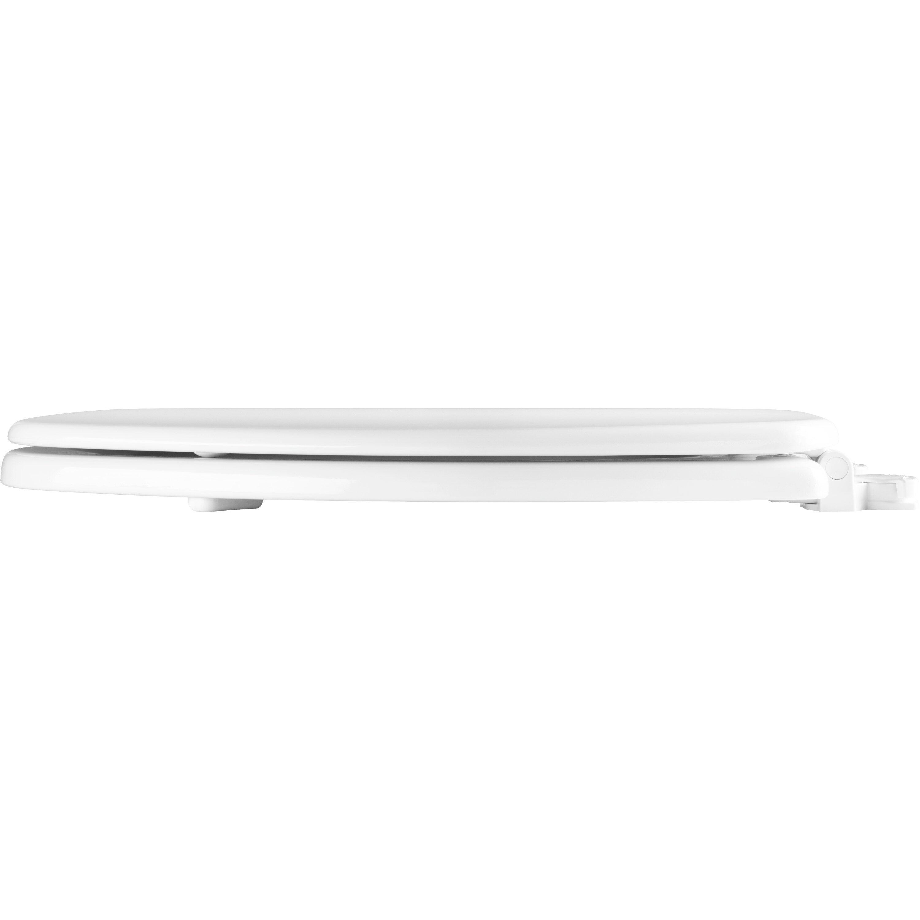 Church 585EC Lift-Off Wood Elongated Toilet Seat, Available in Various Colors