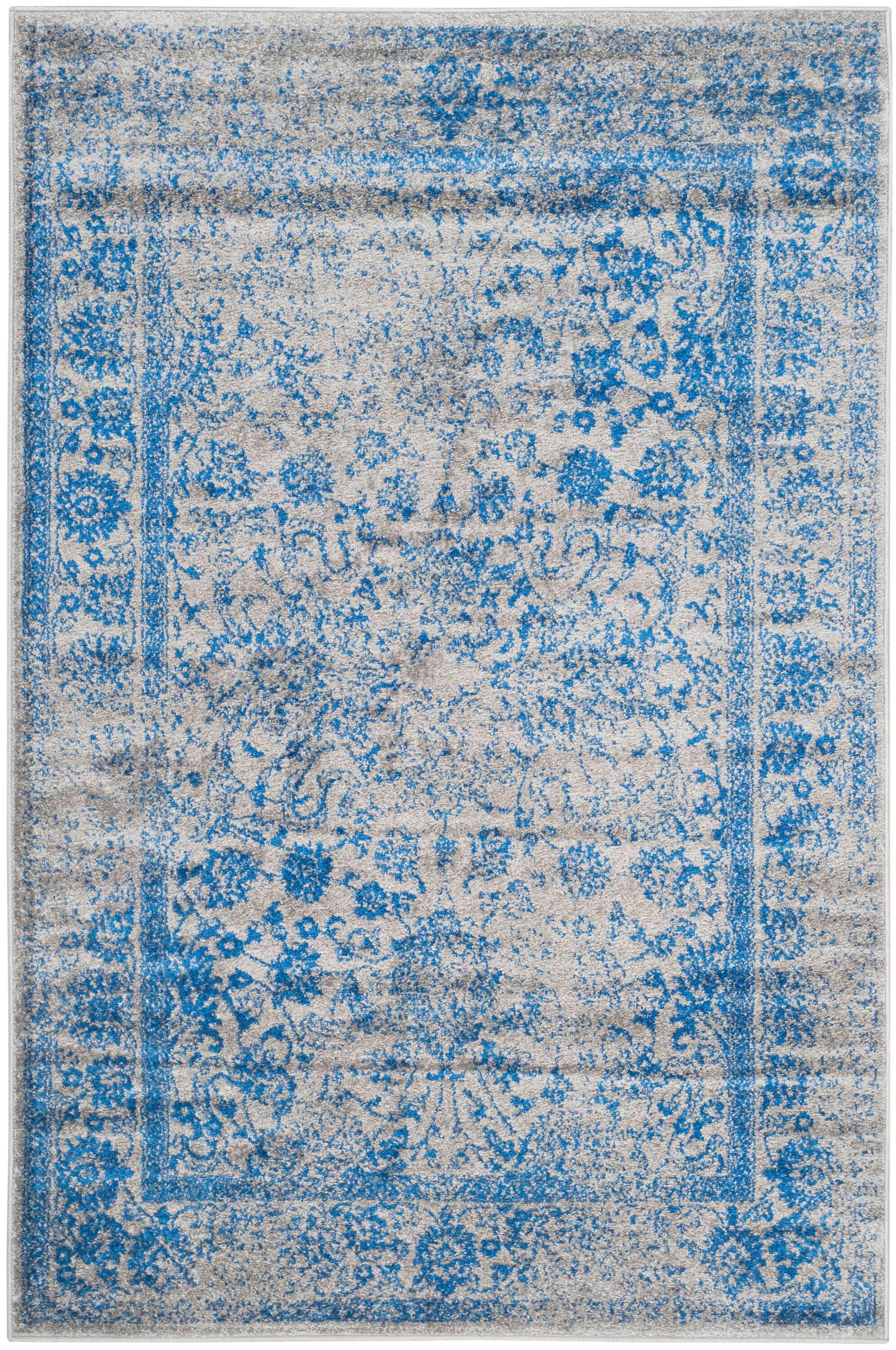 Adirondack ADR109 Machine Made Indoor Area Rug - Grey/Blue - 6'x9' - Safavieh