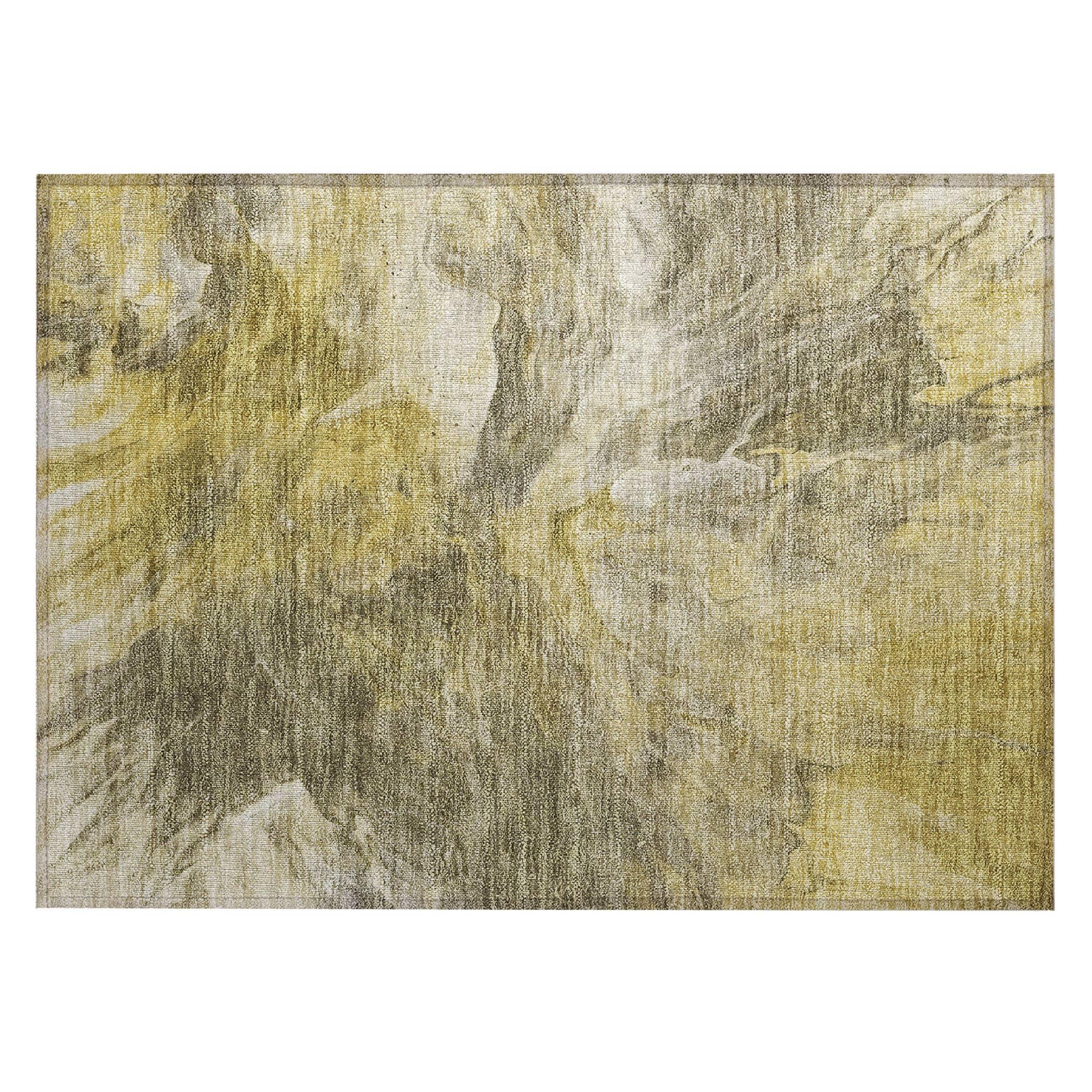 Addison Rugs Machine Washable Indoor/ Outdoor Chantille Contemporary Splash Rug Taupe - 1'8" x 2'6"