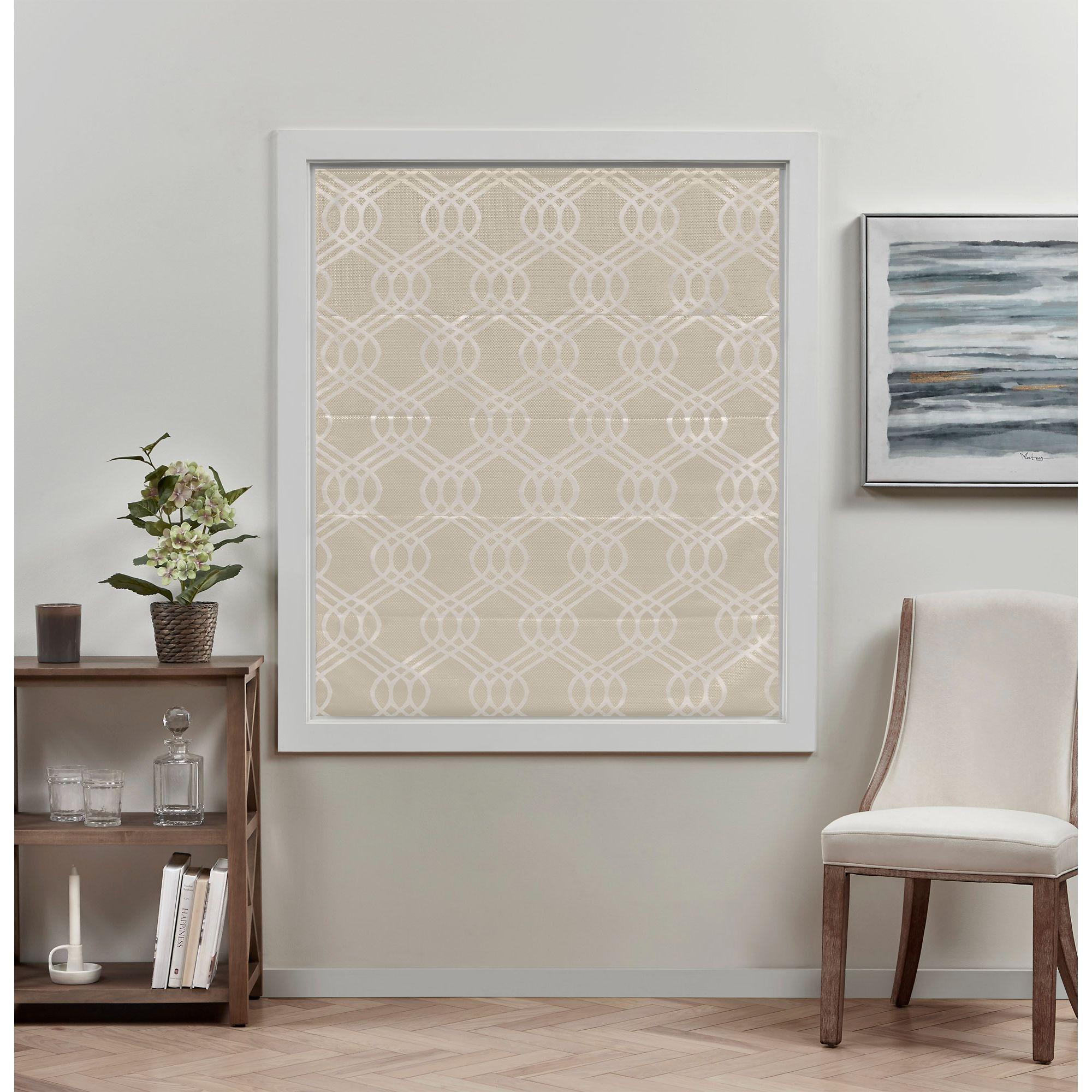 Amalgamated Textiles Exclusive Home Prague Trellis 100% Blackout Roman Shade