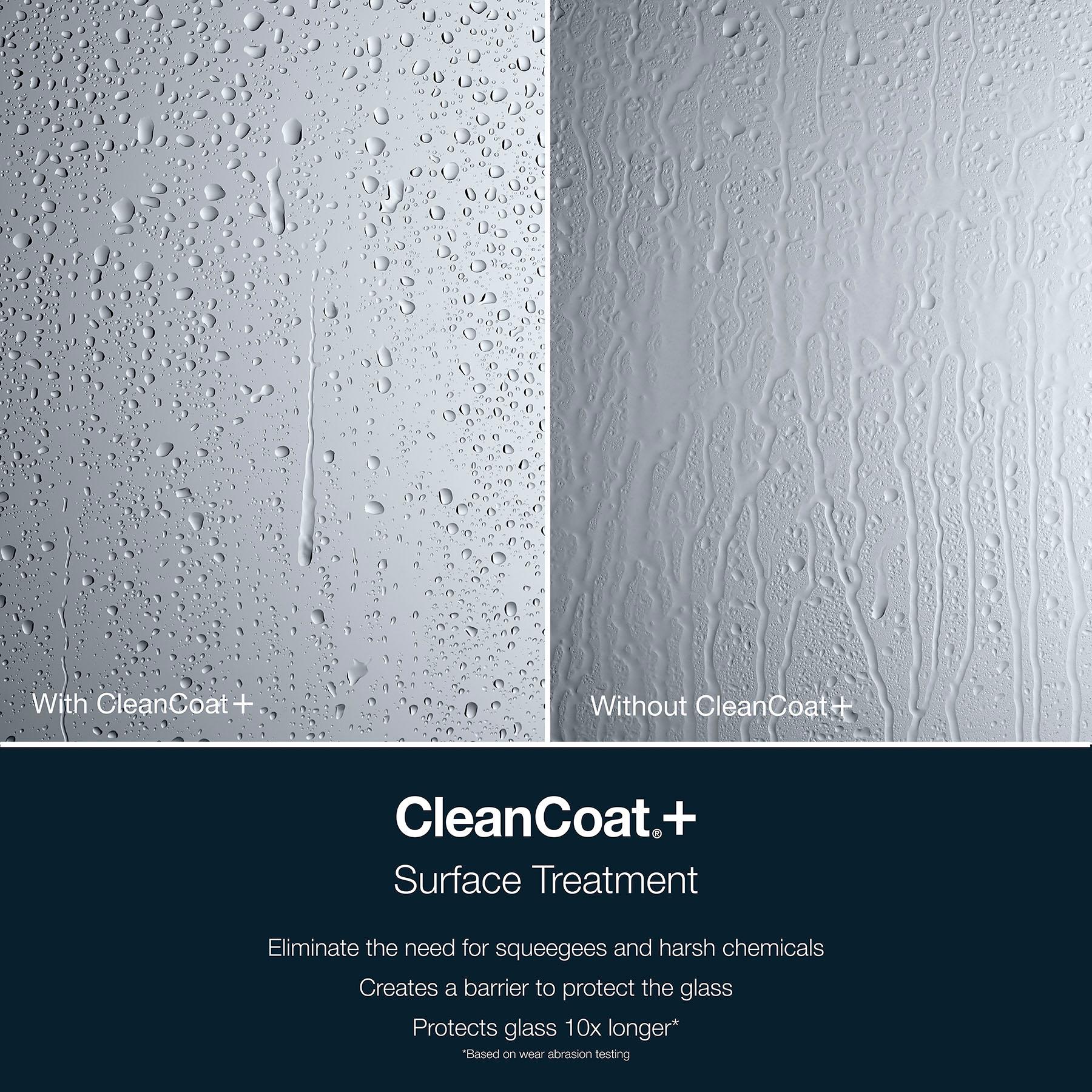 Levity Plus Less Sliding Bath Door, 61-9/16 In. H X 56-5/8 - 59-5/8 In. W, With 5/16 In.-Thick Crystal Clear Glass