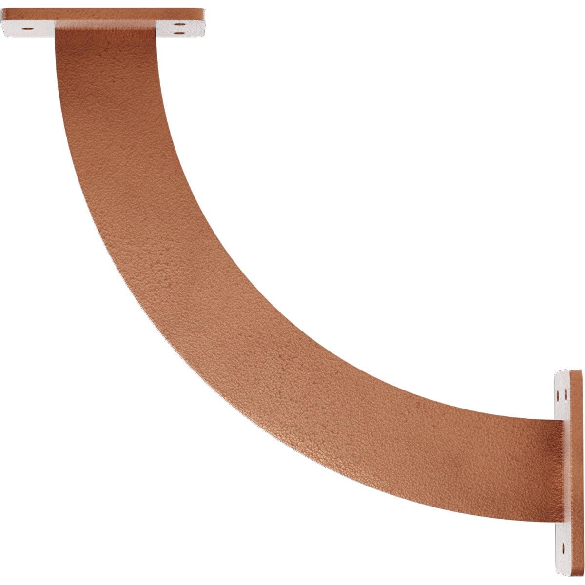 Ekena Millwork 2"W x 11"D x 11"H Bradford Steel Bracket, Hammered Copper