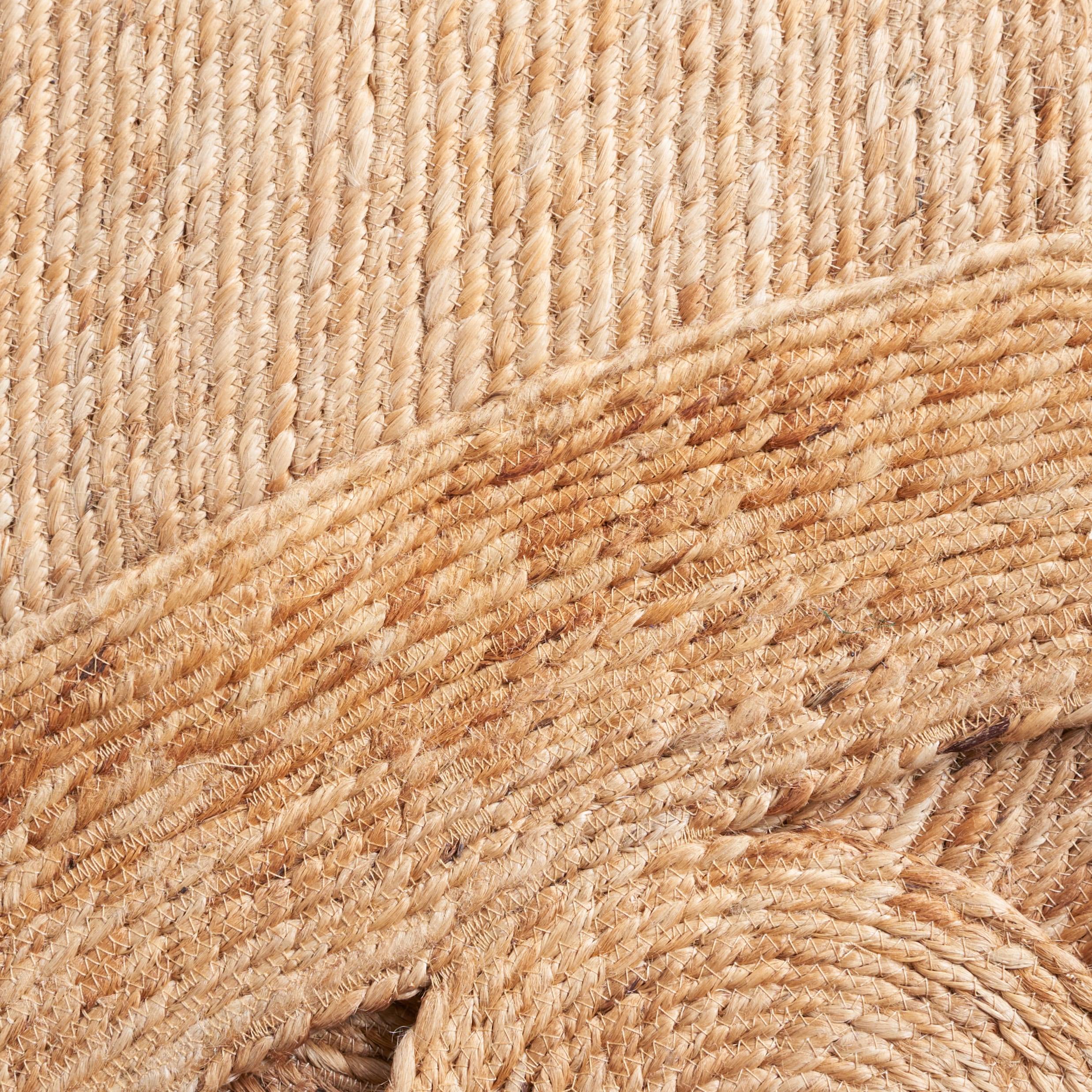 Natural Fiber NFB247 Hand Woven Area Rug - Natural - 8' round - Safavieh.