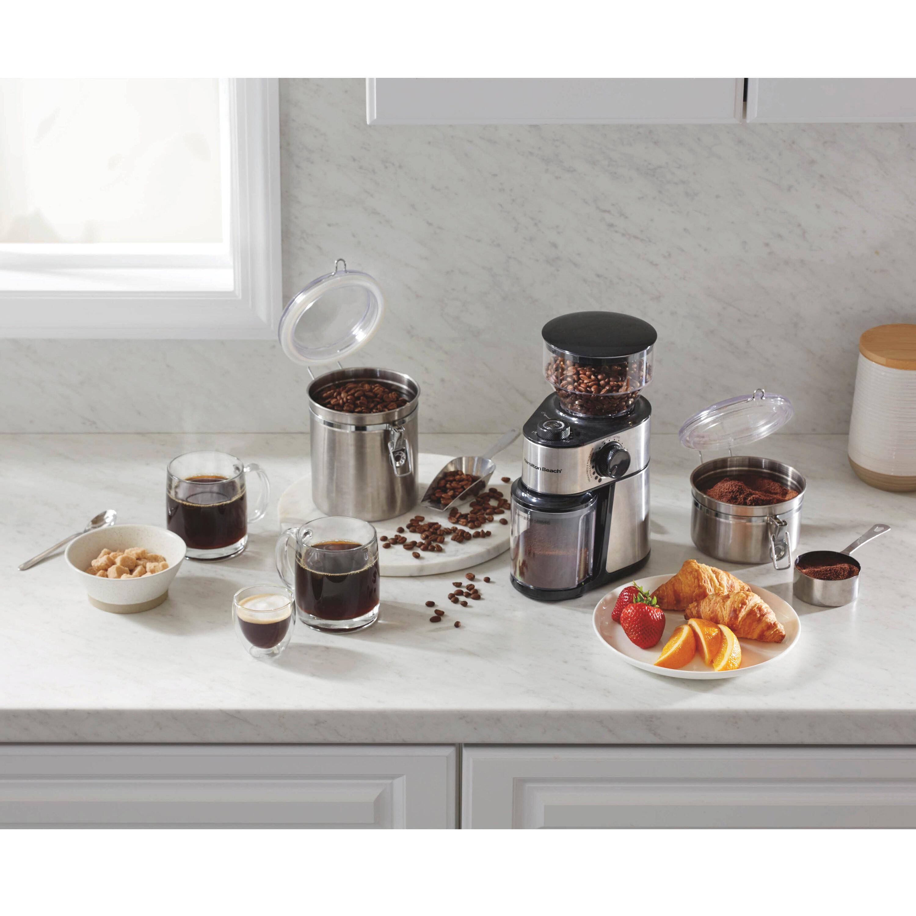 Hamilton Beach Hamilton Beach® Burr Coffee Grinder Stainless Steel Housing