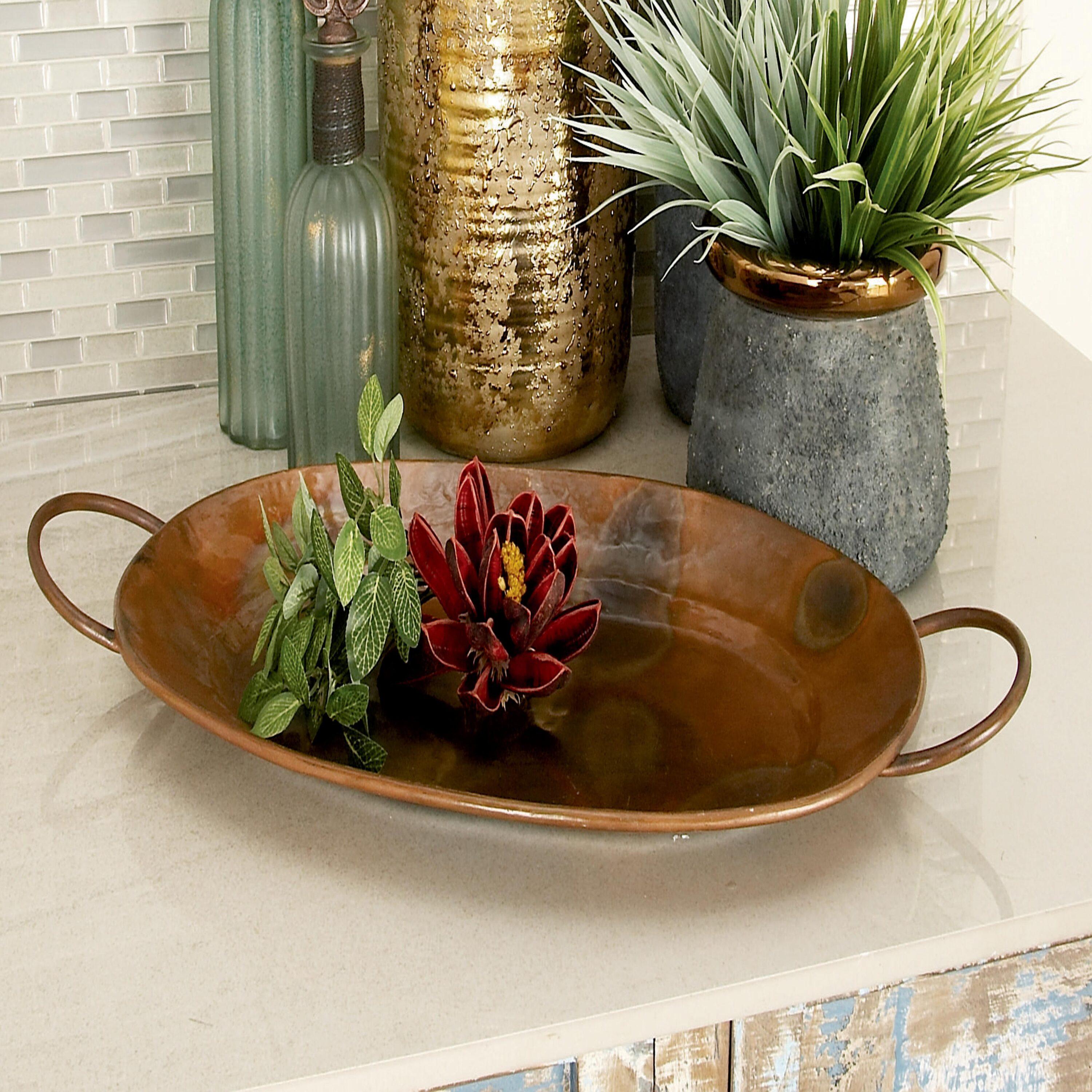 Gracie Oaks Crites Metal Tray