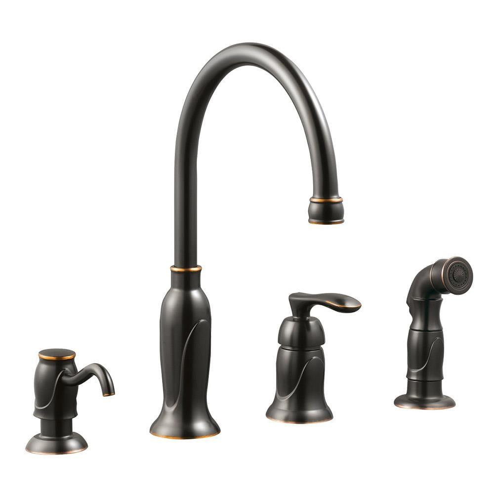 Alcott Hill® Alcott Hill® Helen Kitchen Faucet with Side Spray and Soap Dispenser