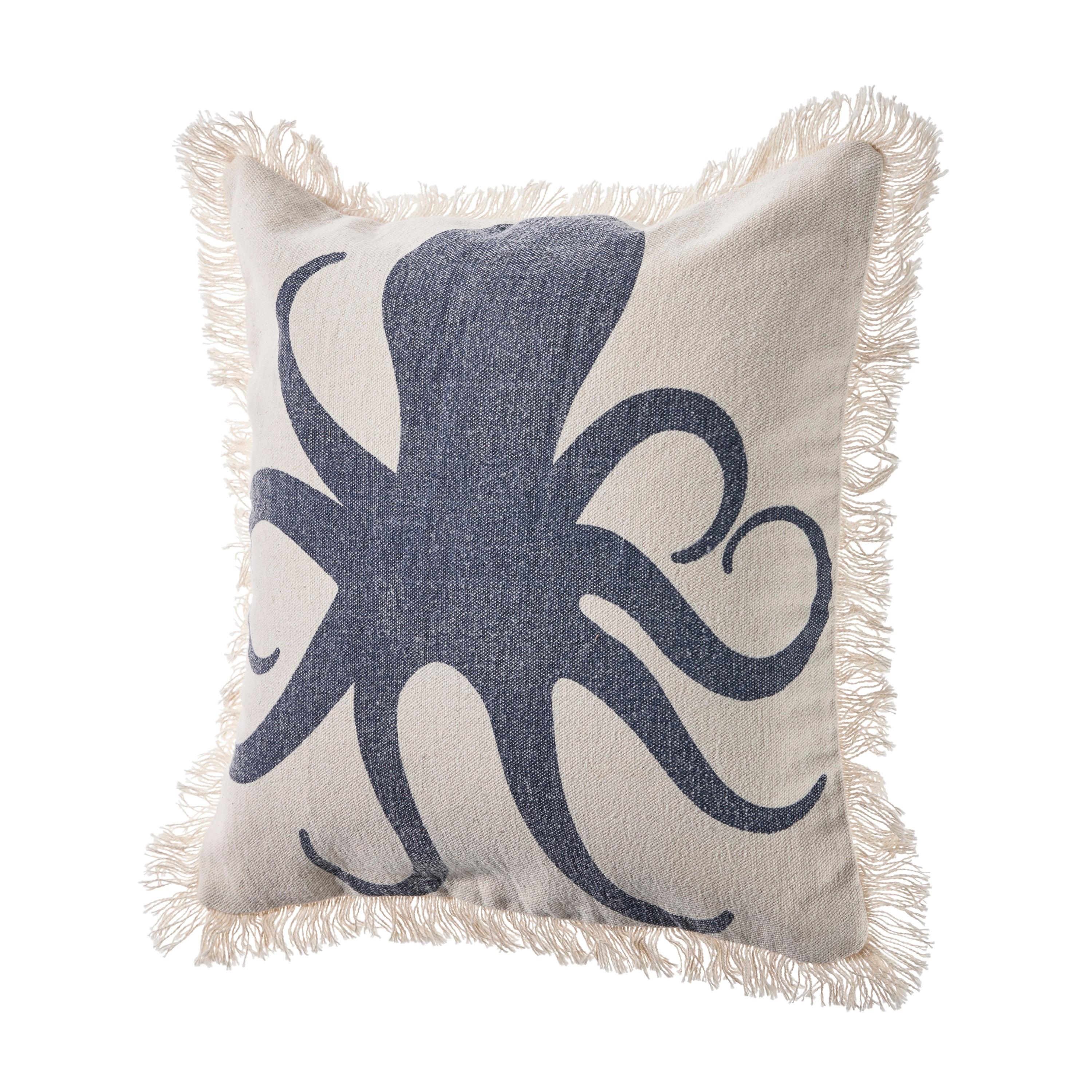 Rajani Home Kellie Fringed Reversible Throw Pillow