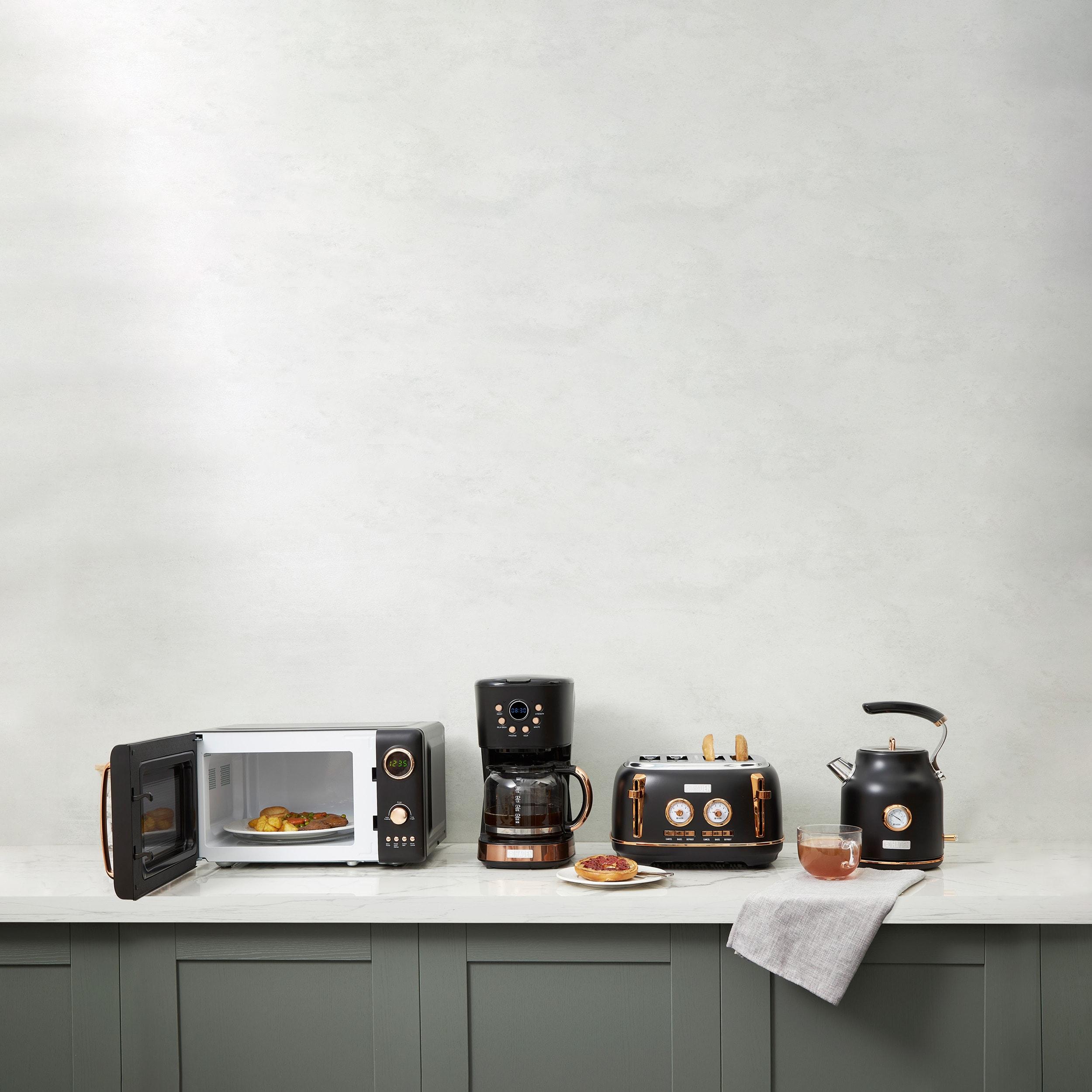 HADEN Black and Copper Programmable Drip Coffee Maker