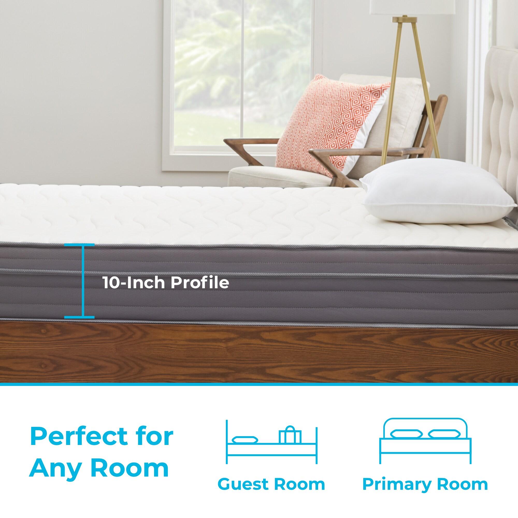 Linenspa Essentials Linenspa Essentials 10 In. Medium Gel Memory Foam Hybrid Mattress
