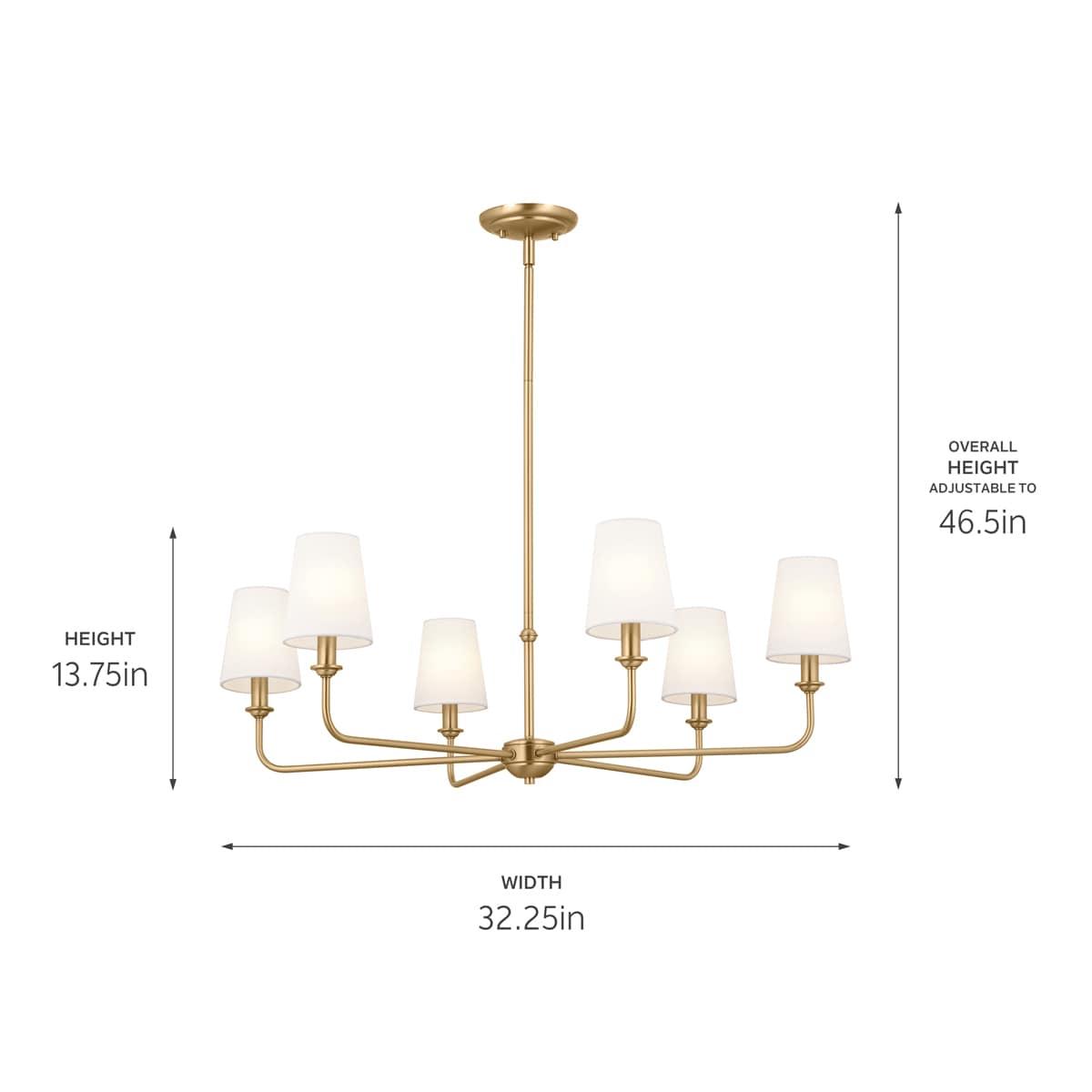 Kichler Lighting 6 - Light Dimmable Classic / Traditional Chandelier