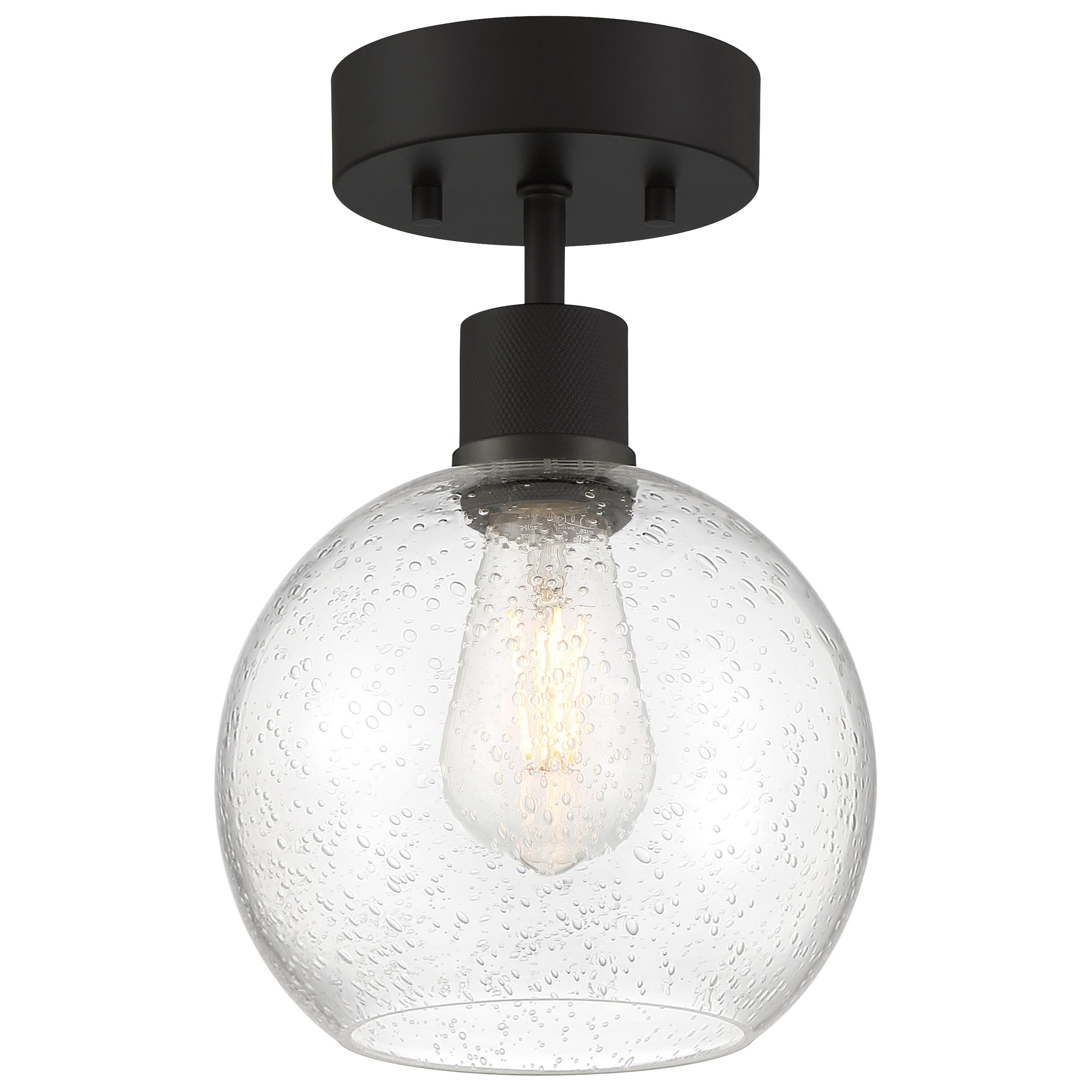 Access Lighting Port Nine 1 - Light Flush Mount in  Matte Black