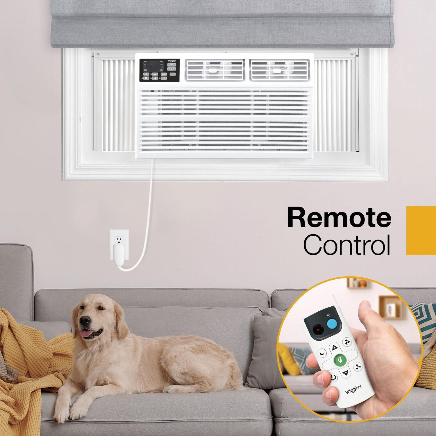 Whirlpool 15,000 BTU 115V Window-Mounted Air Conditioner with Remote Control