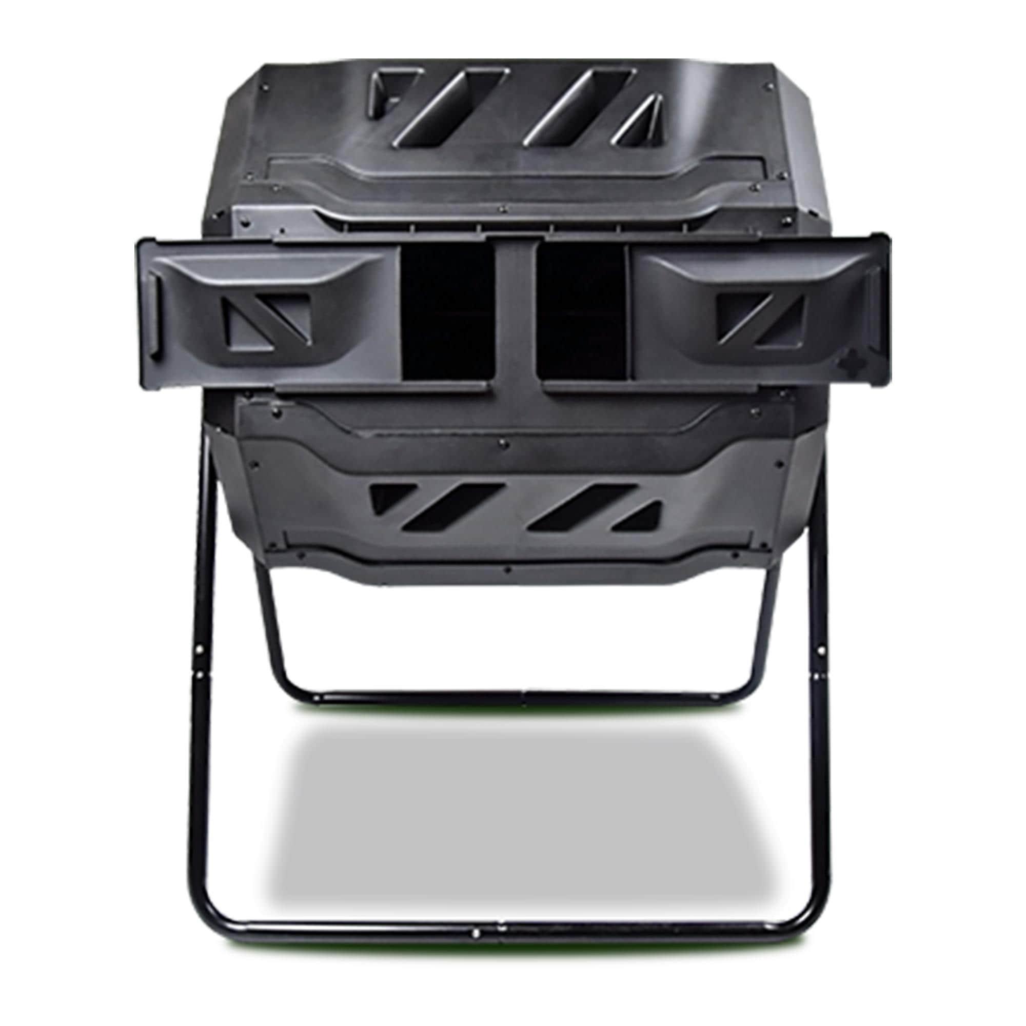 42 Gal. Outdoor Dual Chamber Tumbler Composter