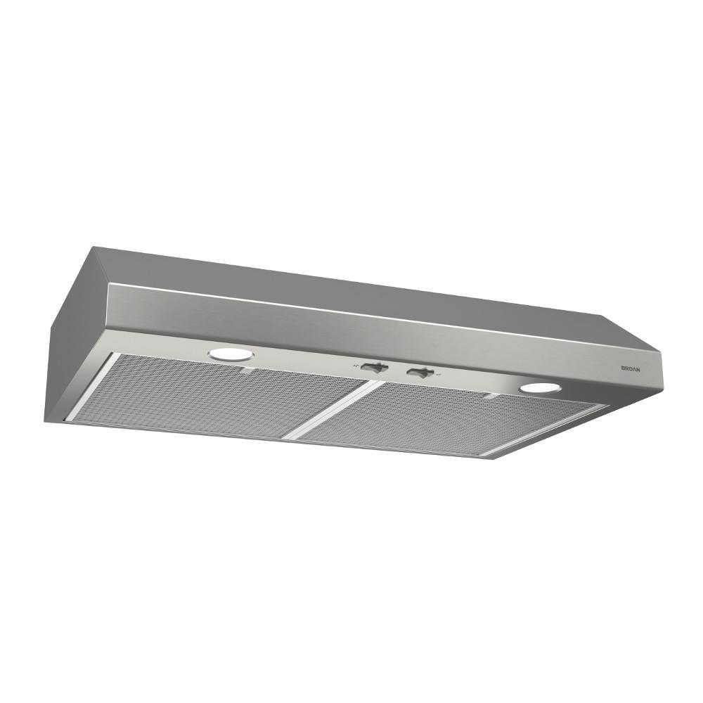 Broan NuTone 24" Steel 250 CFM Convertible Under Cabinet Range Hood with Mesh Filter