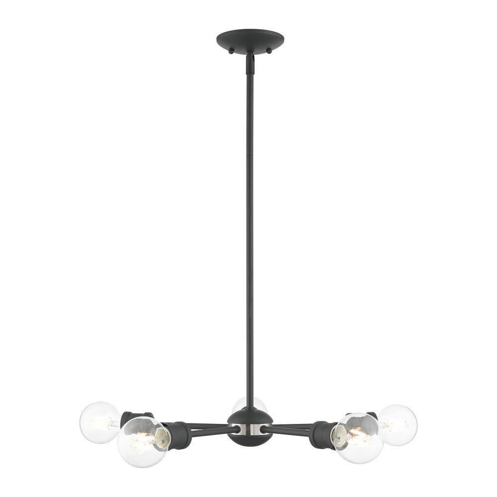 5 - Light Steel Dimmable Sputnik Sphere Chandelier