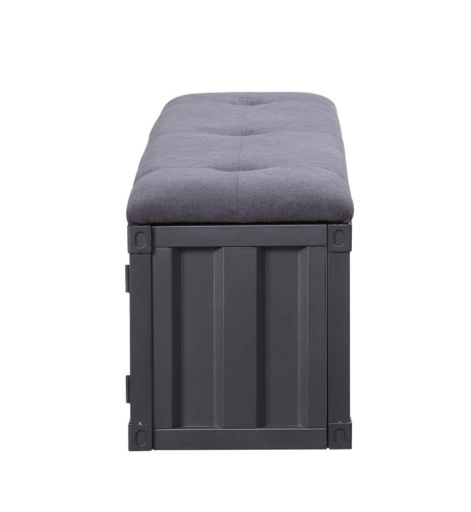 Acme Cargo Fabric Upholstered Storage Bench