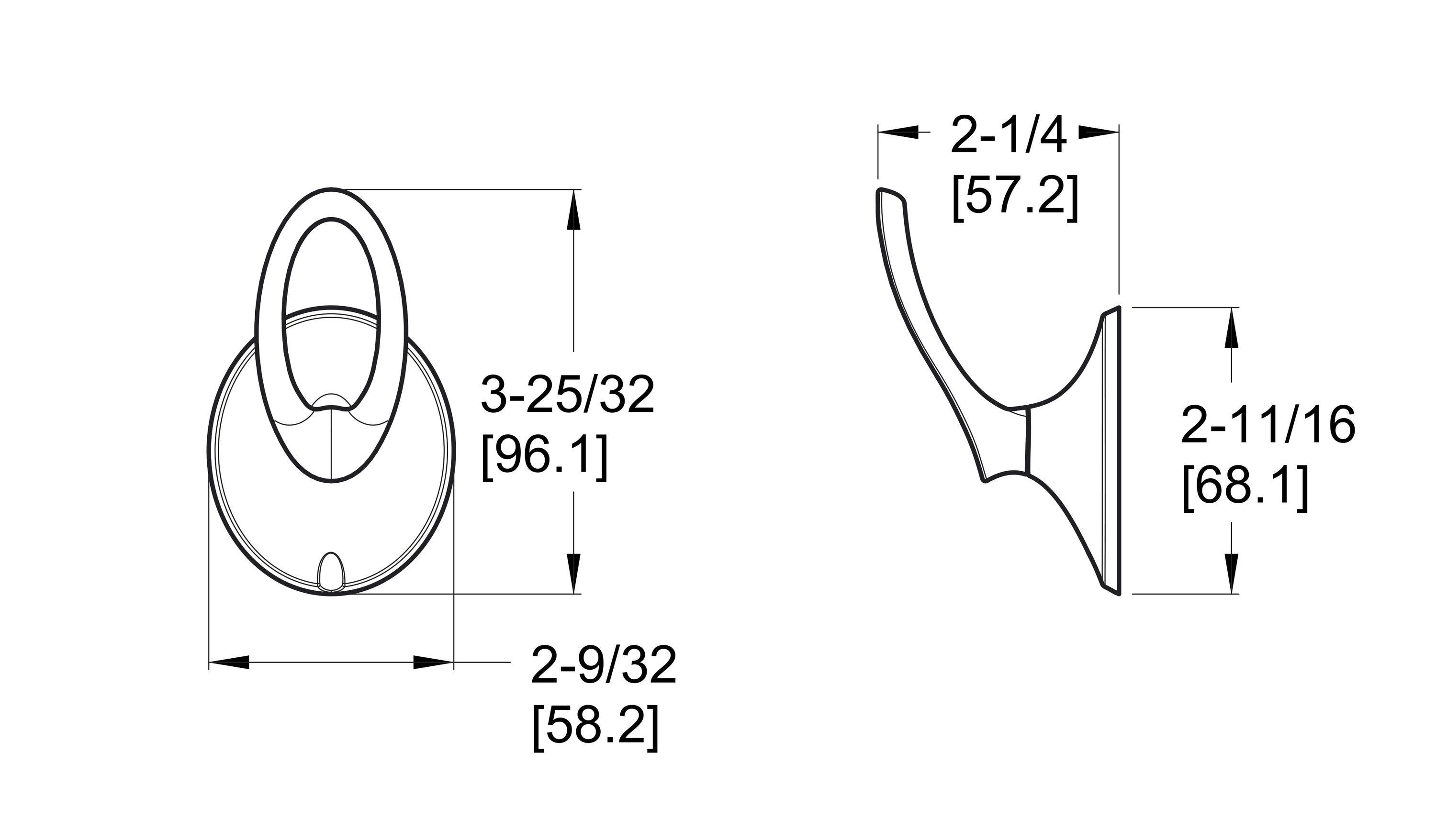 Pfister BRH-RH0K Rhen Wall Mounted Hook Rack