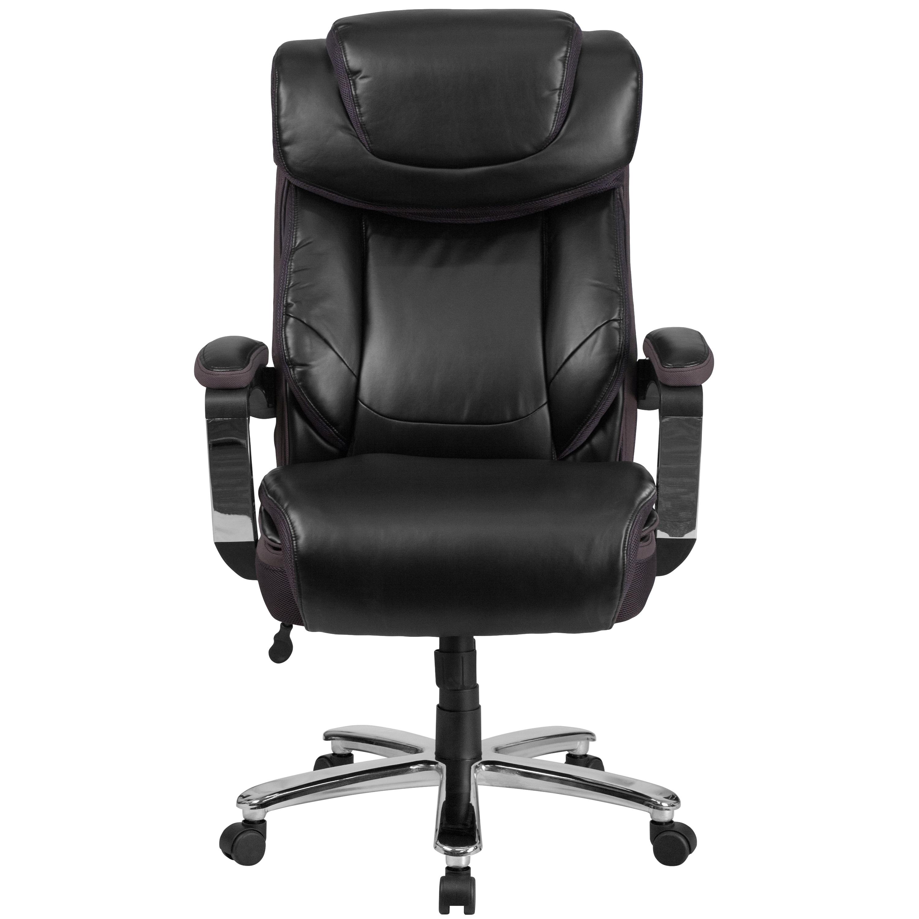 Flash Furniture Esmeralda Big & Tall LeatherSoft Ergonomic Office Chair with Headrest and Armrests by Flash Furniture