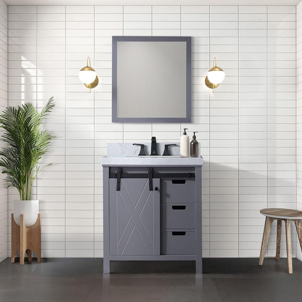 Lexora Marsyas 30 in W x 22 in D Bath Vanity