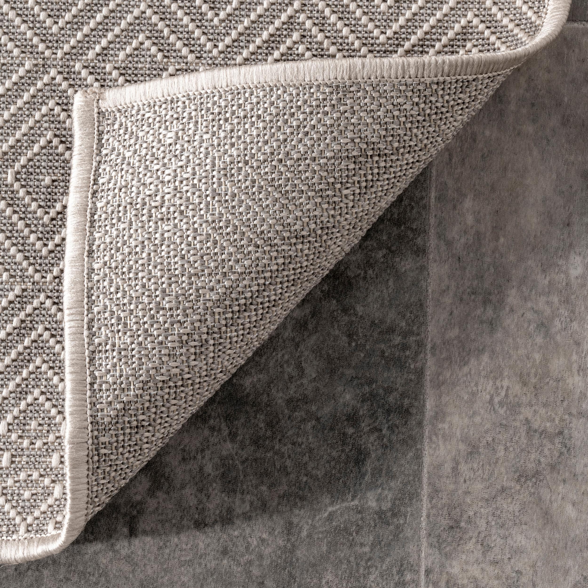 Nuloom Paloma Abstract Geometric Indoor/Outdoor Kitchen Runner Rug - Hallway, Entryway, 2' x 8', Gray