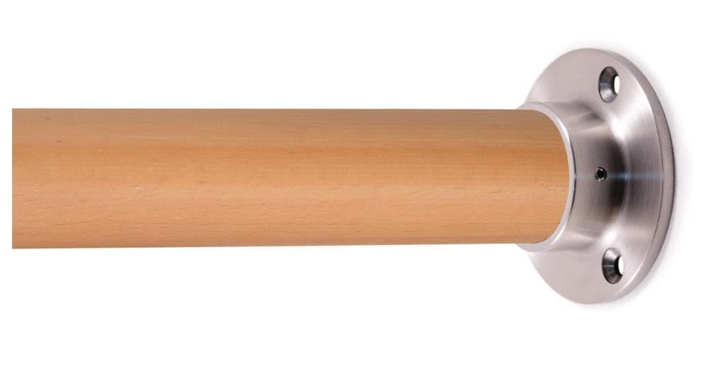 Indital 1.5" H x 4" W x 4" D Round Wall Flange/Anchor for Wooden Handrails