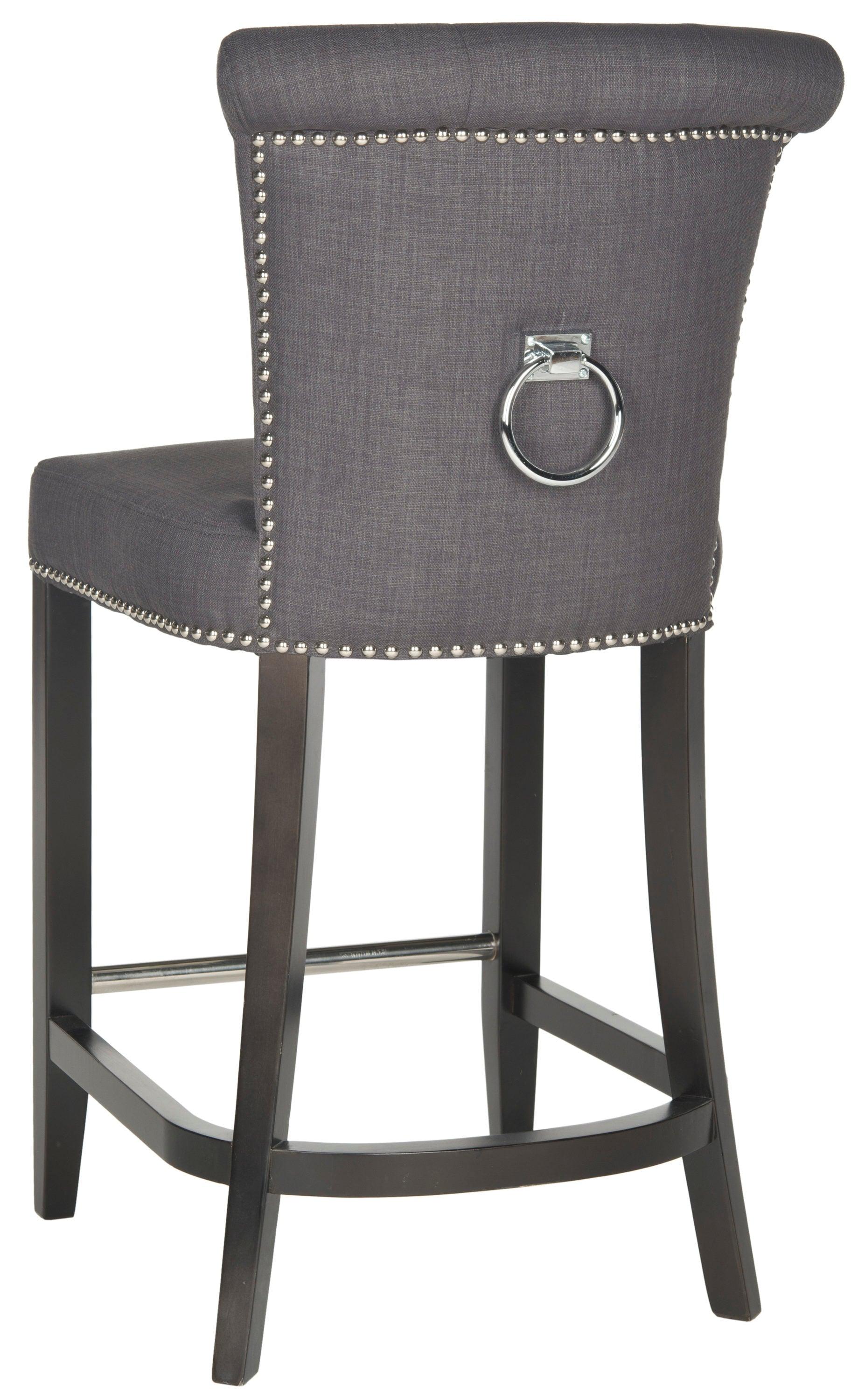 Addo Ring Counter Stool - HUD8241 - Charcoal - Safavieh