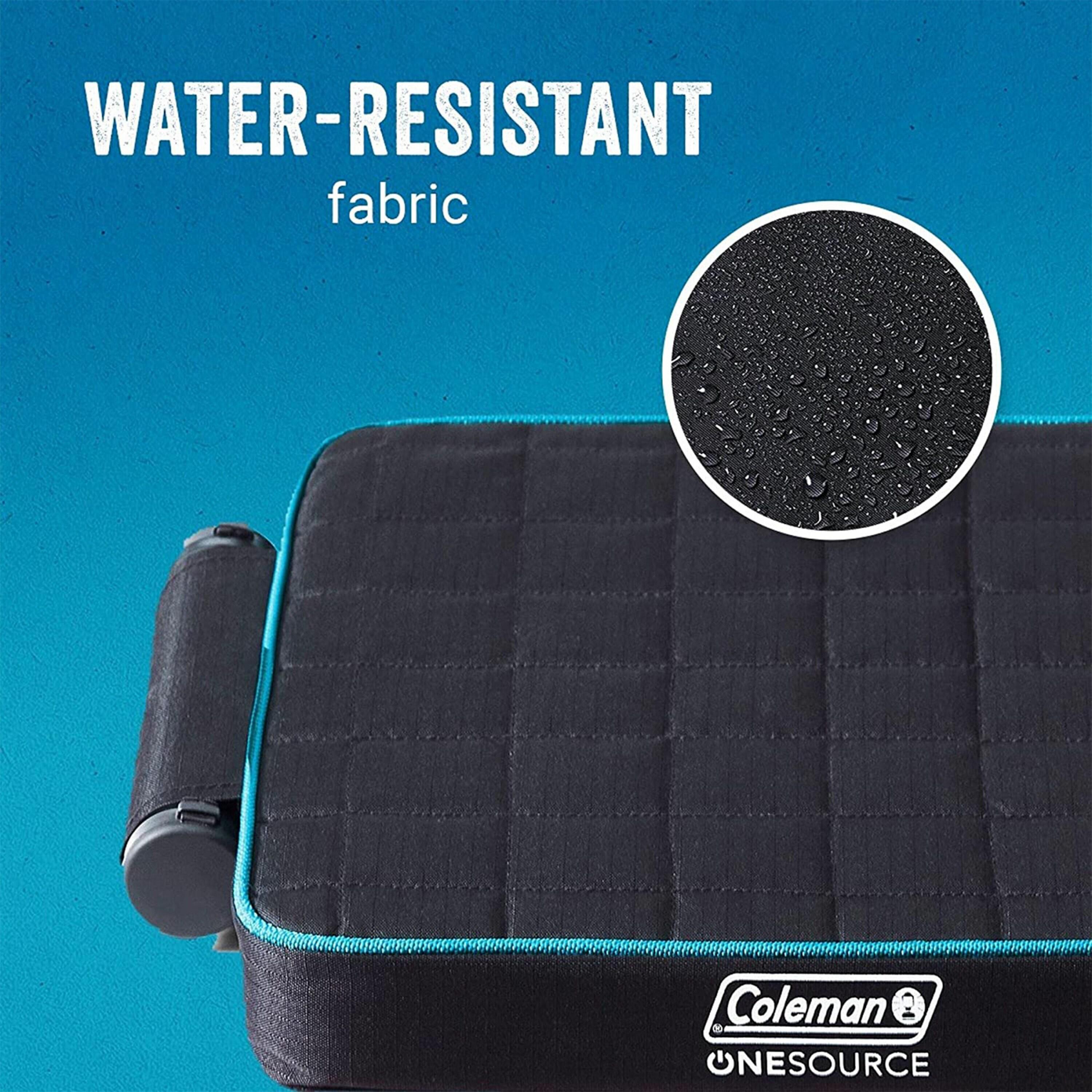 Coleman OneSource Outdoor Heated Camping Chair Pad with Rechargable Battery, Black