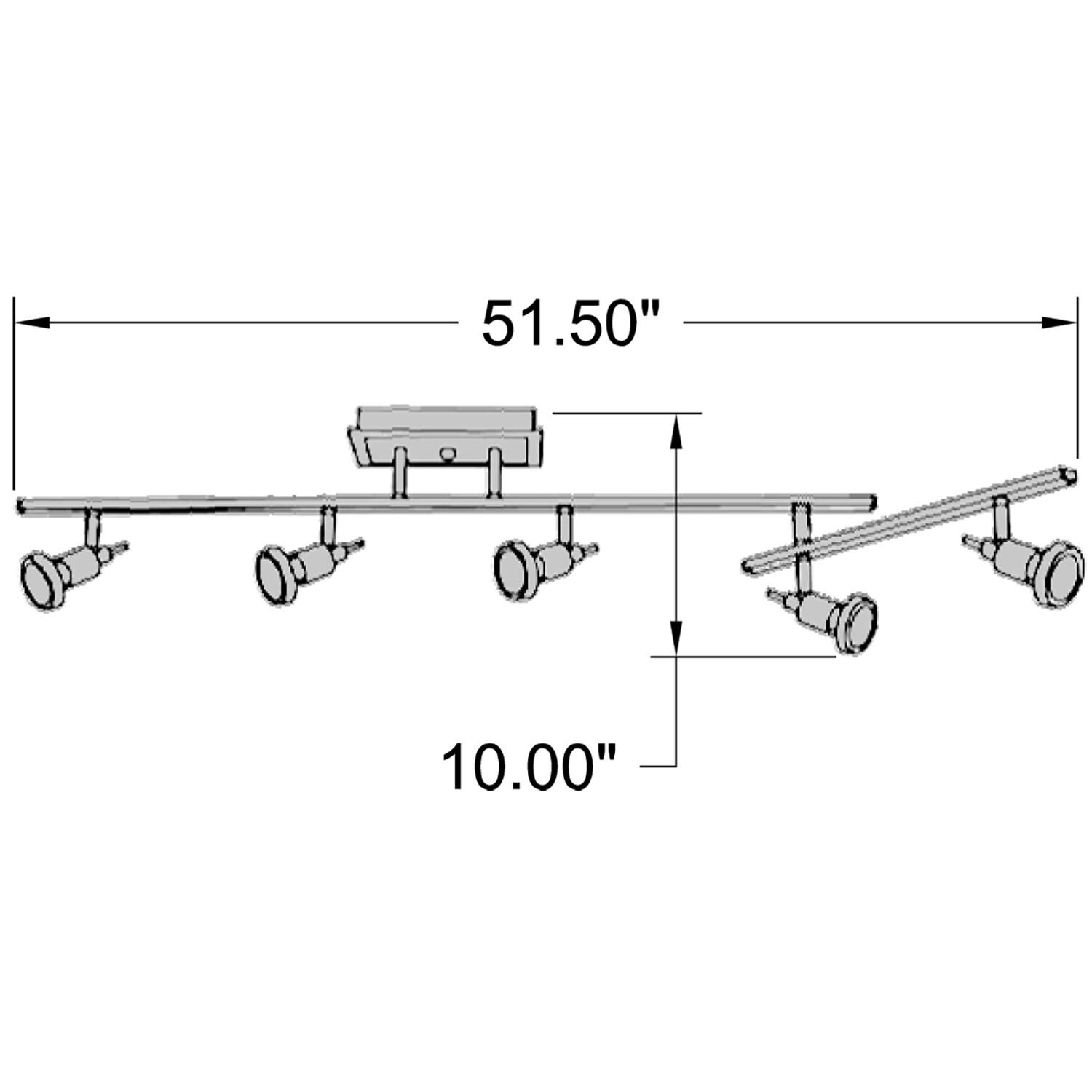 Access Lighting Viper 5 - Light Track Light in  Brushed Steel