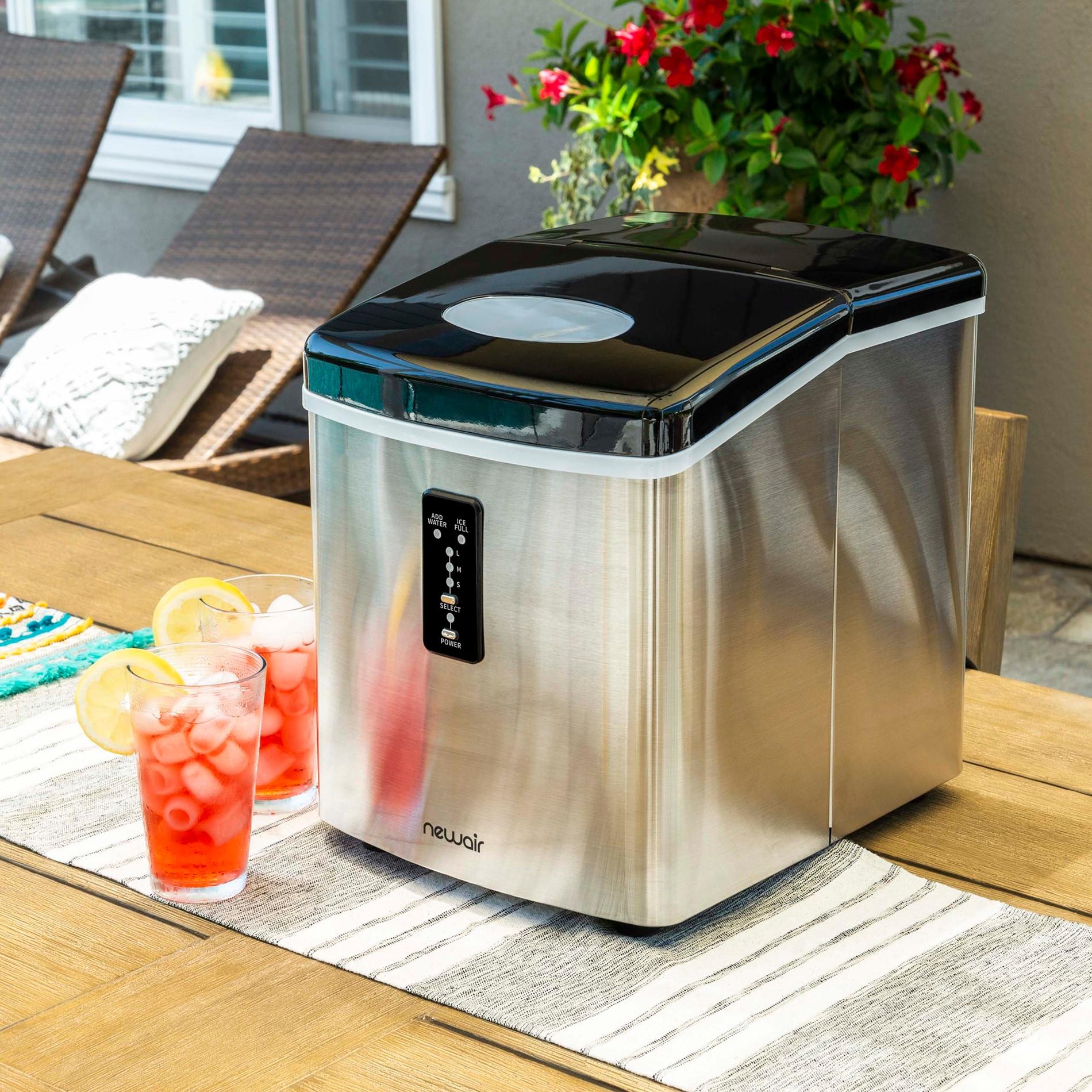 Newair Countertop Ice Maker, 28 lbs. of Ice a Day, 3 Ice Sizes, BPA-Free Parts