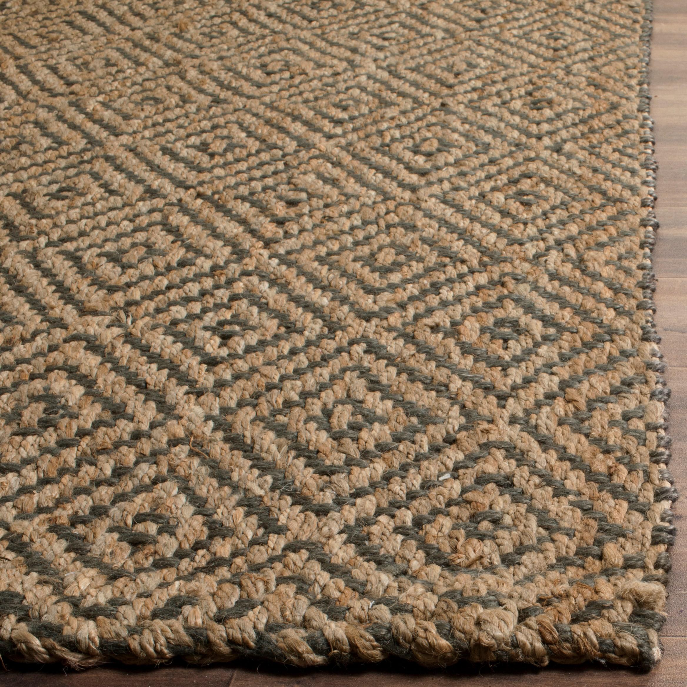 Natural Fiber NF181 Hand Woven Indoor Area Rug - Natural/Grey - 5'x8' - Safavieh.