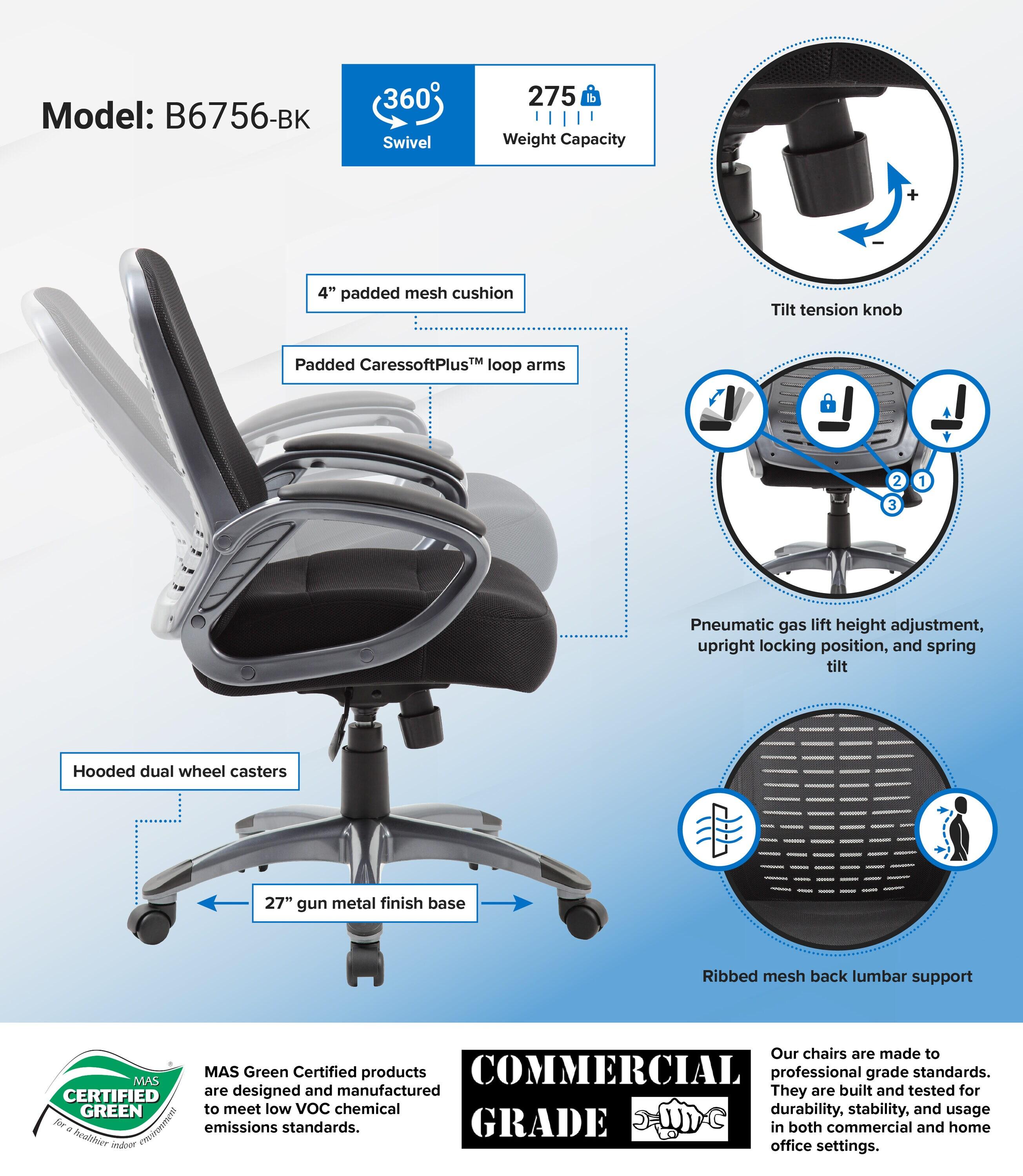 Boss Office Products Polyester / Polyester Blend Task Chair