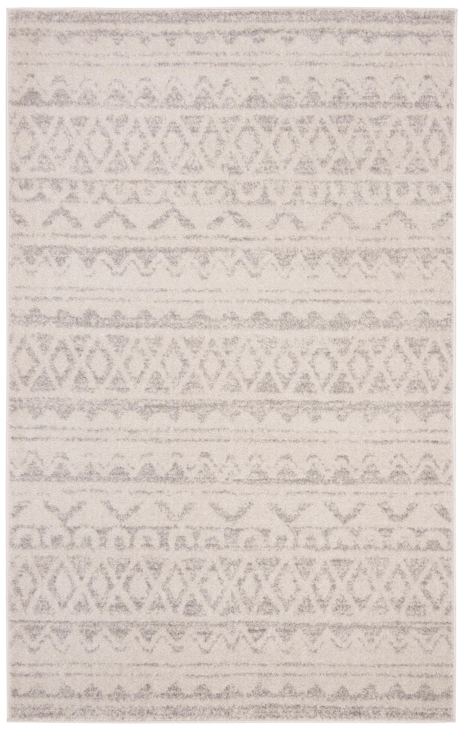Adirondack ADR119 Machine Made Indoor Area Rug - Ivory/Silver - 6'x9' - Safavieh