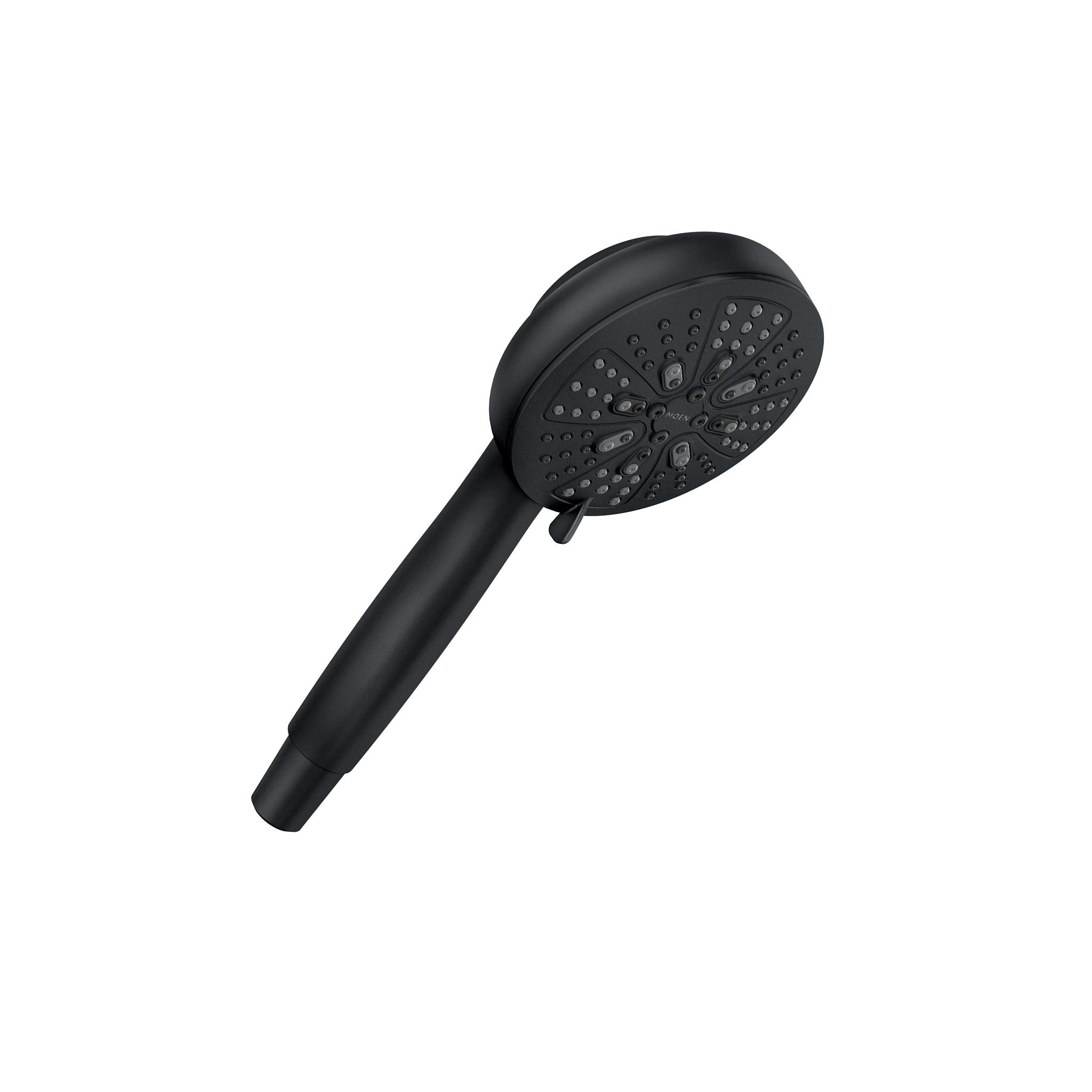 Matte Black 7-Spray Handheld Wall Mounted Shower