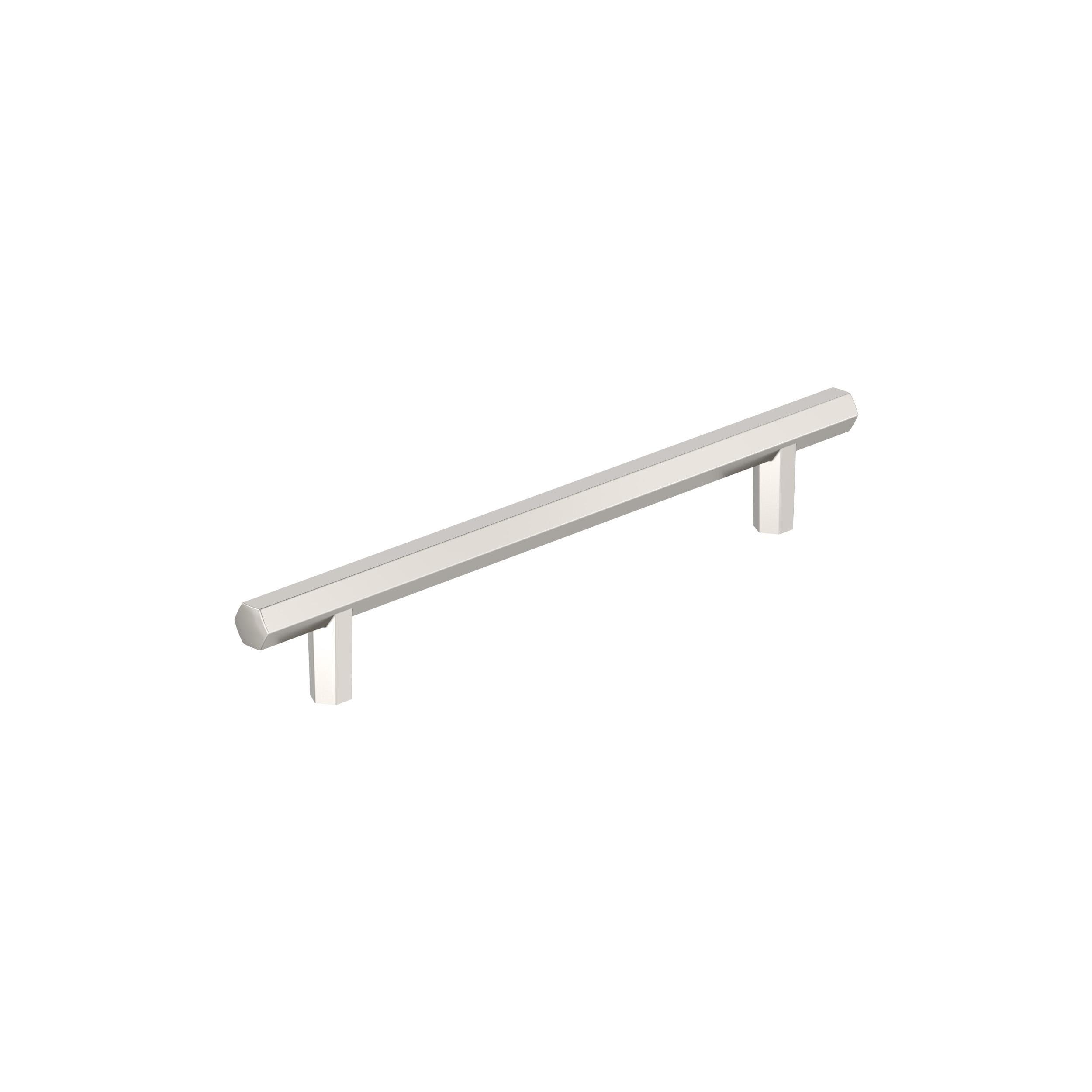 Amerock Caliber 6-5/16 inch (160mm) Center-to-Center Polished Nickel Cabinet Pull