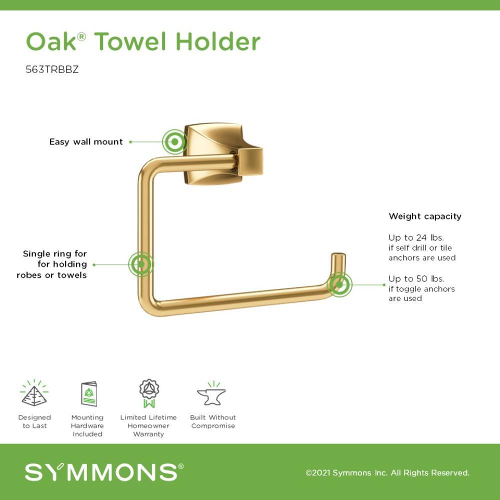 Symmons Oak Wall Mounted Bathroom Towel Ring 563TRBBZ