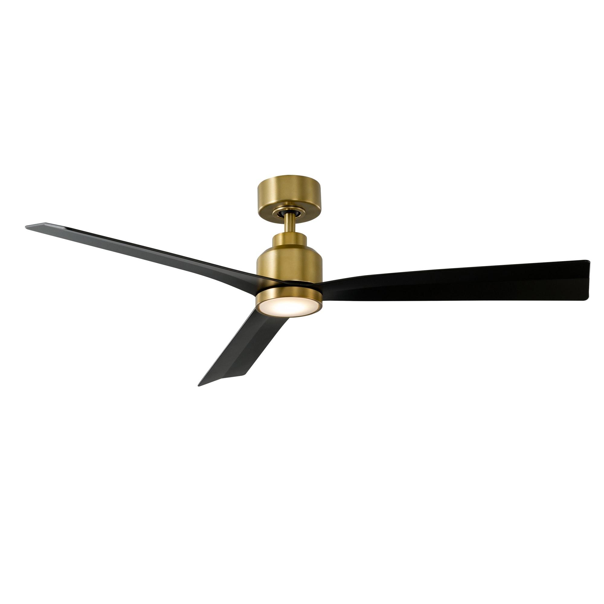 52" Smart Home Compatible 3 Blade Smart Ceiling Fan with Remote