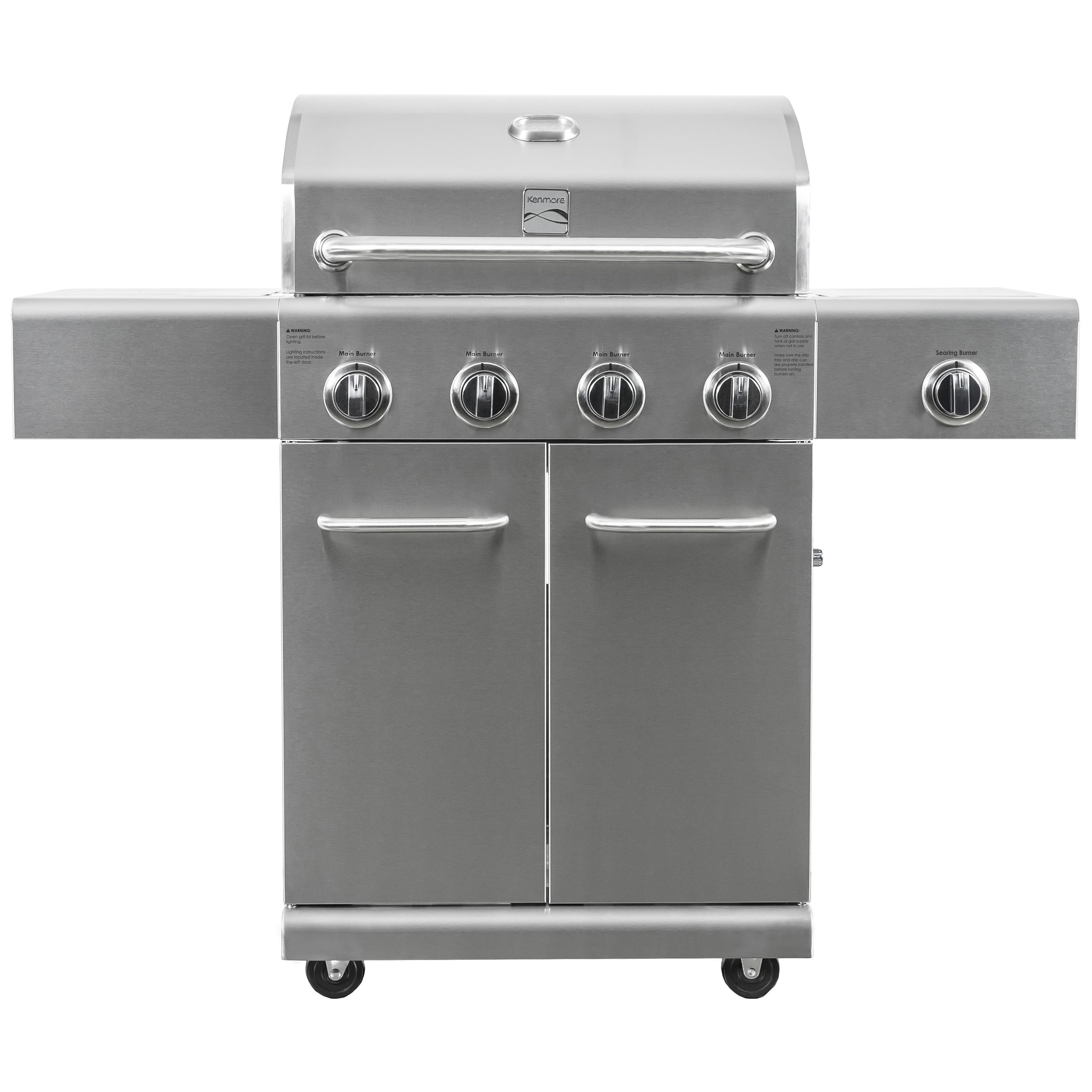 Kenmore 4 - Burner Free Standing Liquid Propane 52000 BTU Gas Grill with Cabinet
