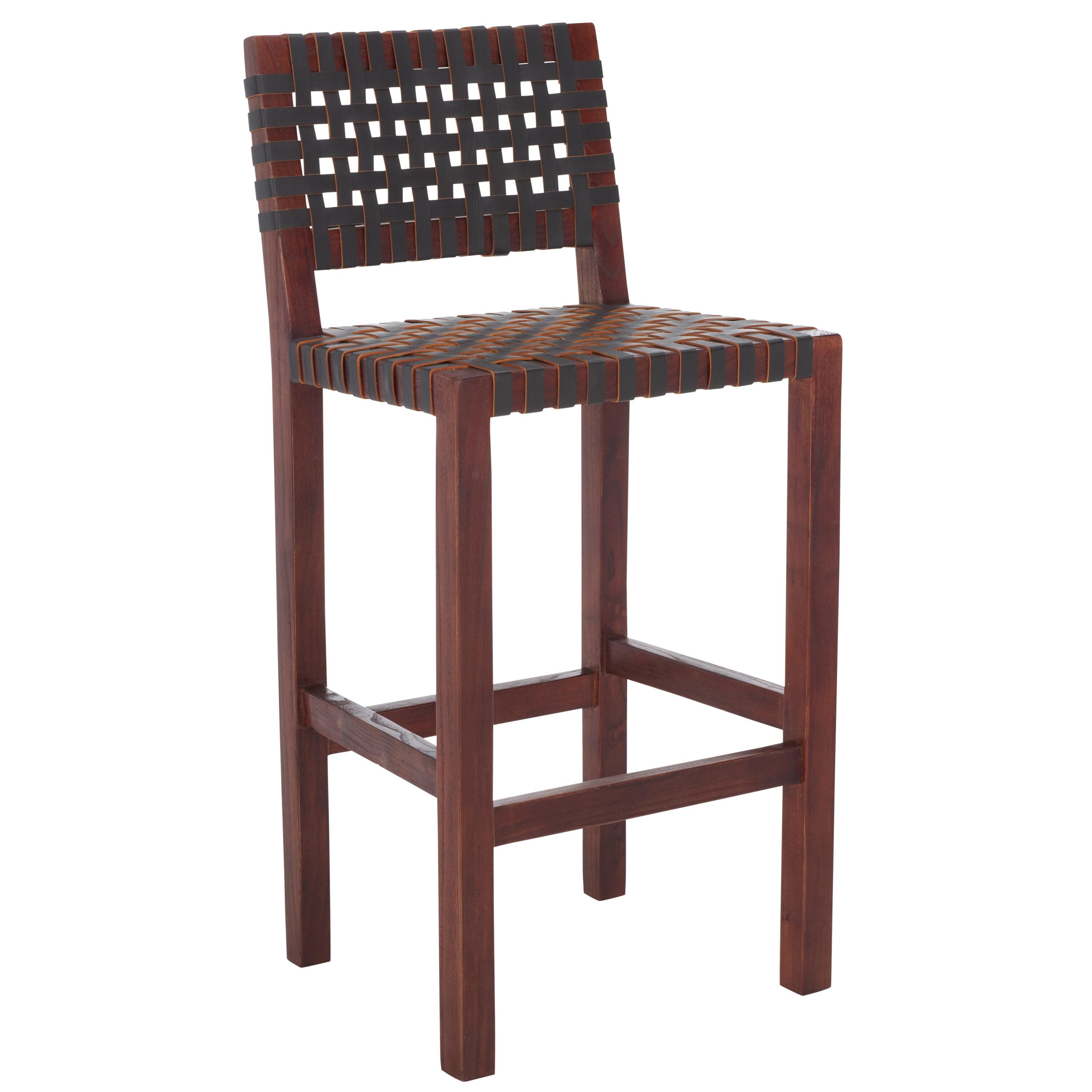 Capri Counter Stool - BST1009 - Brown/Brown - Safavieh