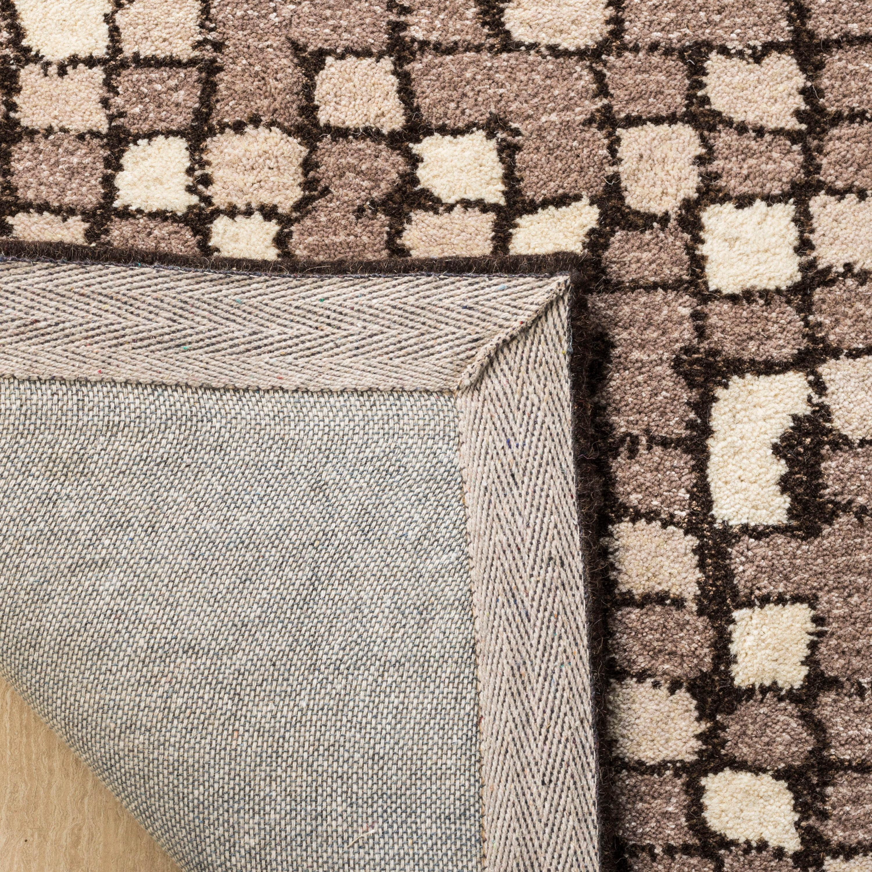 Martha Stewart Mosaic - MSR3623 - Indoor Hand Tufted Area Rugs - Wampum Purple - 5'x8'