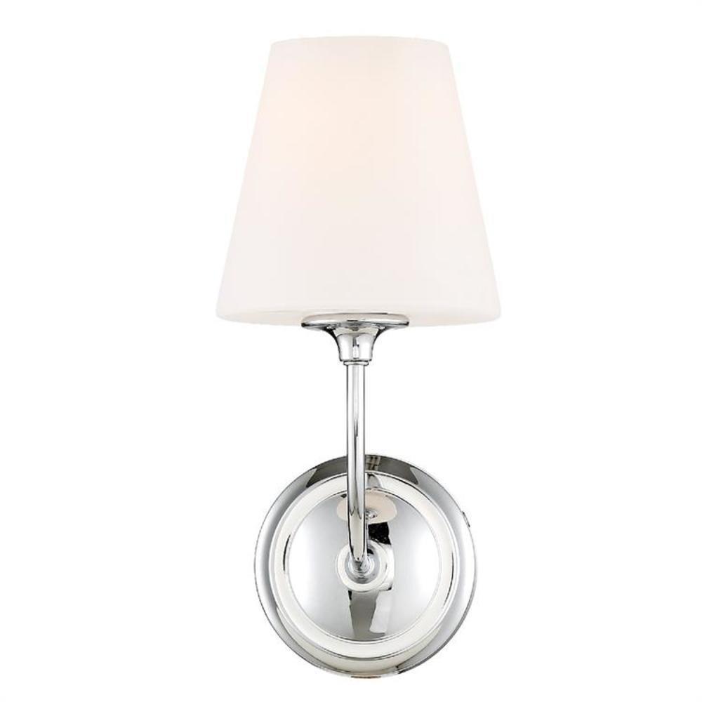 Crystorama Lighting Sylvan 1 - Light Sconce in  Polished Chrome