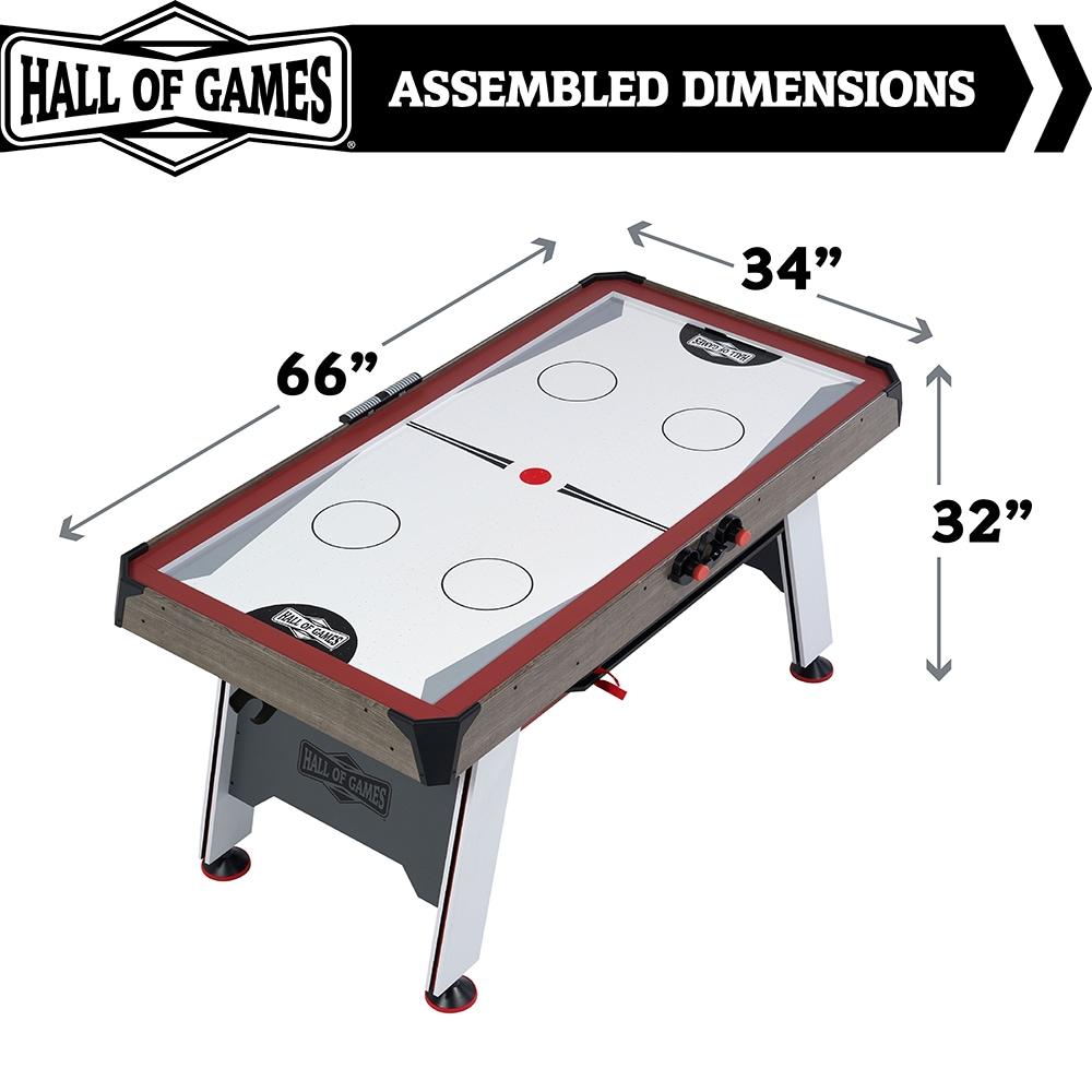 Hall Of Games 66" Air Powered Hockey With Table Tennis Top