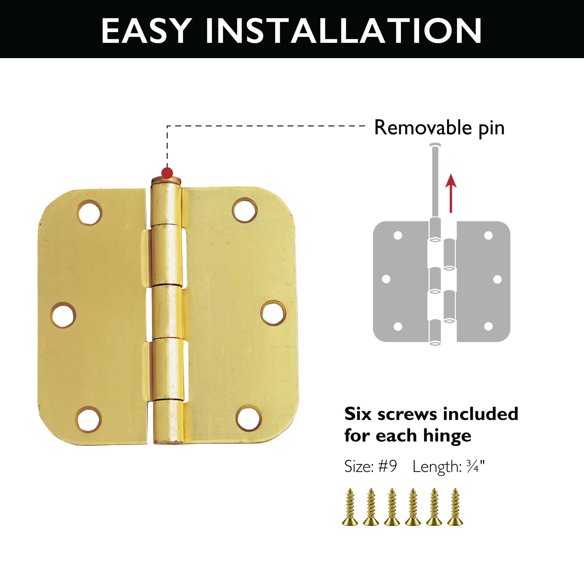 3.5" H x 3.5" W Butt Bearing Door Hinge (Set of 10)