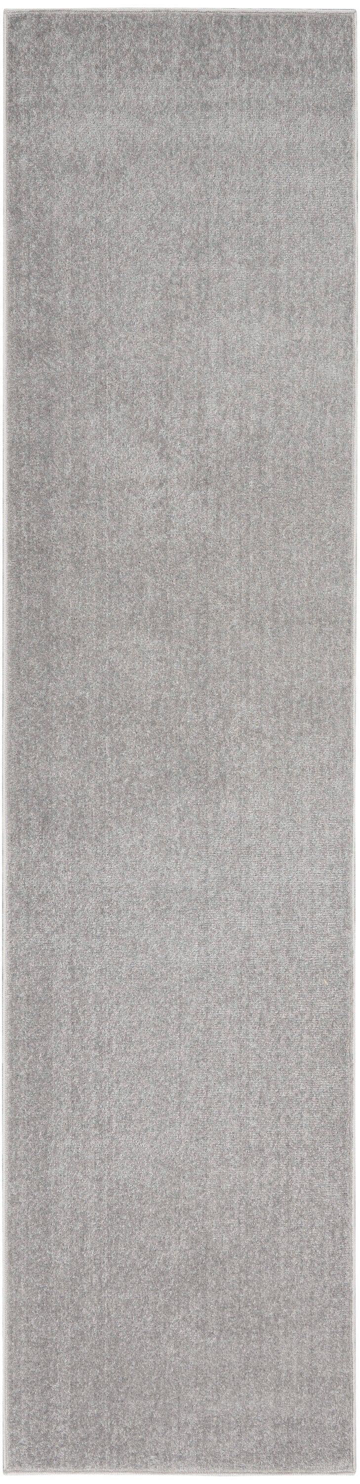 Nourison Essentials Easy Care Indoor Outdoor Area Rug - Silver Grey 2'2" x 12'