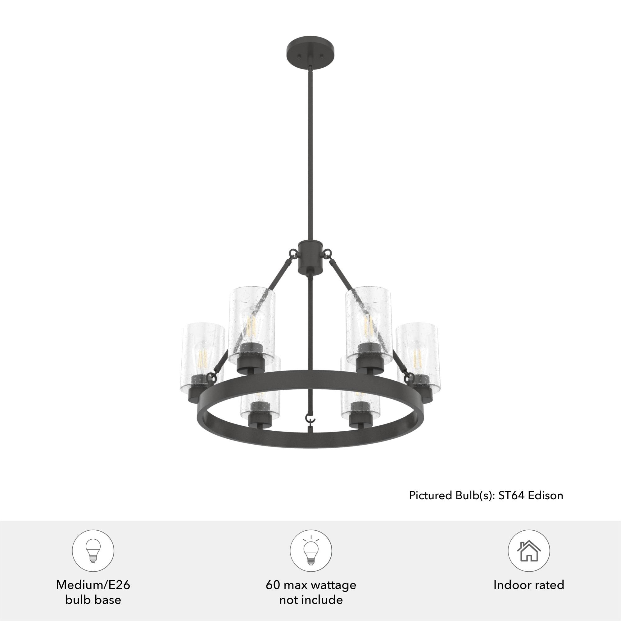 Hartland 6 - Light Unique / Statement Wagon Wheel Chandelier